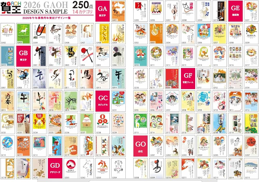 業務用年賀状素材集 セレクション 午年 2026年 デザイン250絵柄 プロ用 業務用年賀状素材集 セレクション 午年 2026年 デザイン250絵柄 プロ用