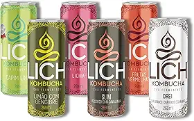 Lich Kombucha, Lich Kombucha Degustação - Pack Com 6 Unidades 269ml