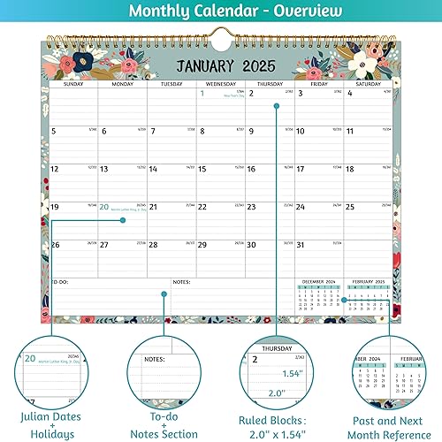 Miniatura 3 de Calendario de pared 2024-2026  Calendario de 2 años 2024-2026, julio 2024  junio 2026, 14.57 x 11.42 pulgadas, calendario 2024 24 meses, calendario