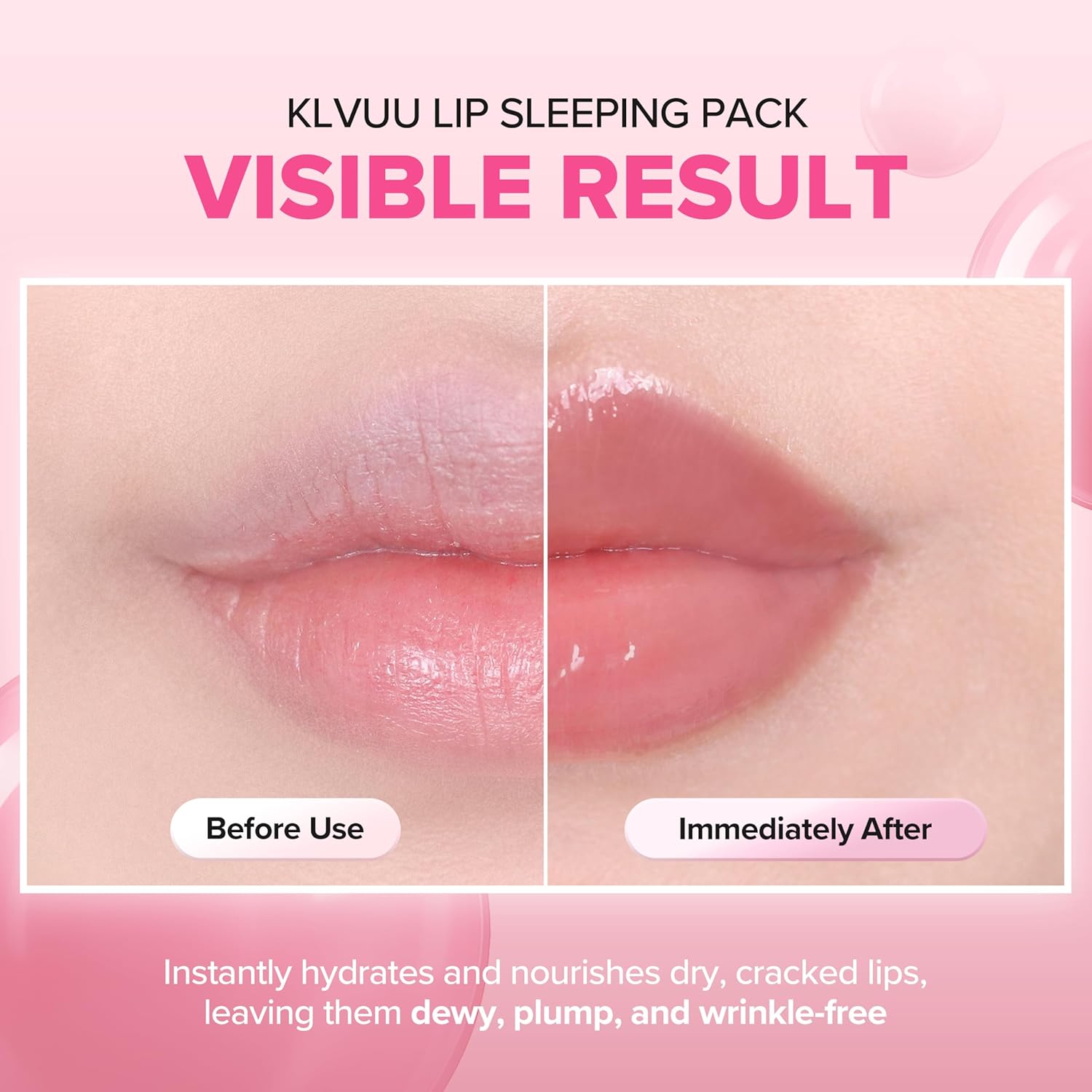 Klavuu Lip Mask Sleeping Pack (0.7oz) – Overnight Deep Hydrating Korean Lip Balm Treatment for Very Dry, Chapped Lips | Lip Lightening & Plumping with Instant Hydration | Gentle Exfoliating (Berry) - Image 5