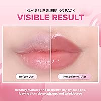 Vista 5 de KLAVUU - Mascarilla de labios para dormir (0.7 oz) – Tratamiento de bálsamo labial coreano de hidratación profunda durante la noche para labios muy