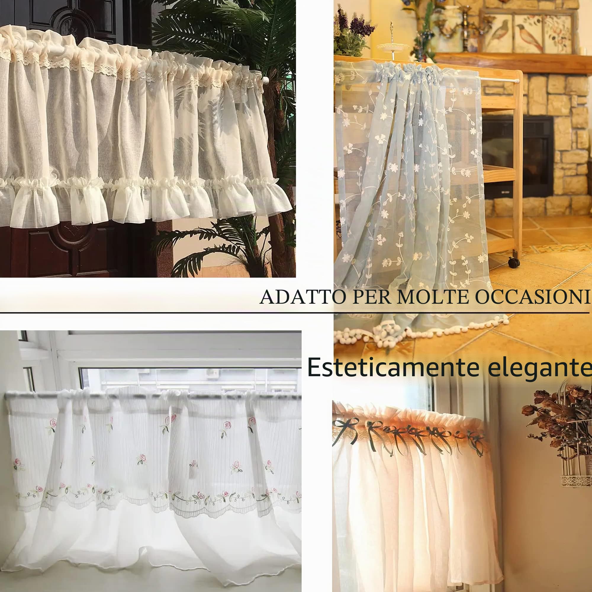 2 unità aste per tende bastoni per tende a pressione Estendibile Bianconon è necessario forare 30-45CM