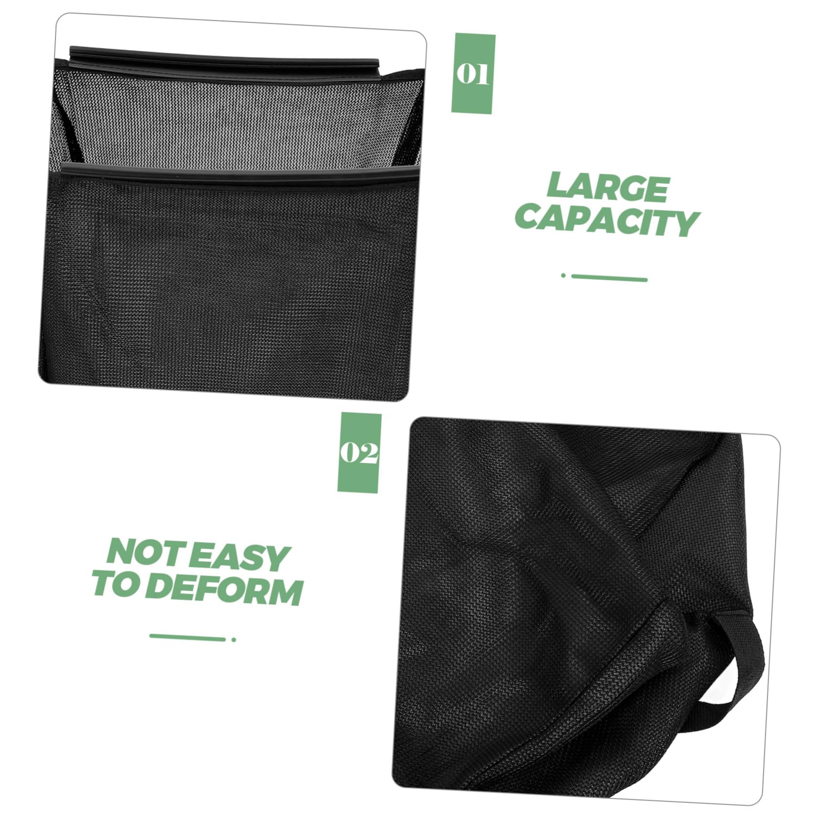 Paquet de Ramassage D’herbe en Nylon Noir pour Tondeuse à Gazon