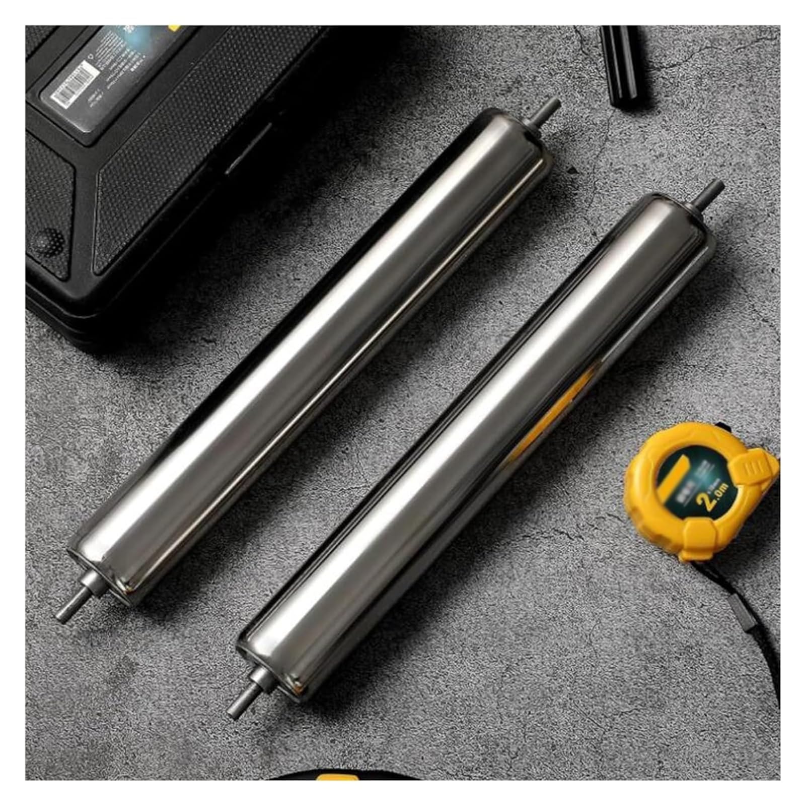 Set Of 2 Conveyor Roller for DIY Projects - Dia 1" 1.3" 1.5" 2" 2.4", Stainless Steel Gravity Roller Transmission Replacement Part, 40 36 32 28 24 20