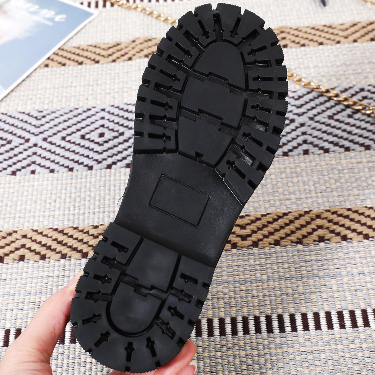 XMM Mary Jane Shoes Platform Chunky Mary Janes for Women Ladies Comfort Leather Round Toe Non-Slip Dressy Casual Cute Girls School Work Shoes - Image 7