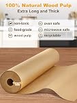 SMARTAKE Parchment Paper Roll for Baking, 13 in x 278 ft, 300 sq.ft, Non-Stick Baking Paper Sheets with Slide Cutter, Heavy Duty Extra Long, for Kitchen Baking Cooking Grilling Steaming, Unbleached
