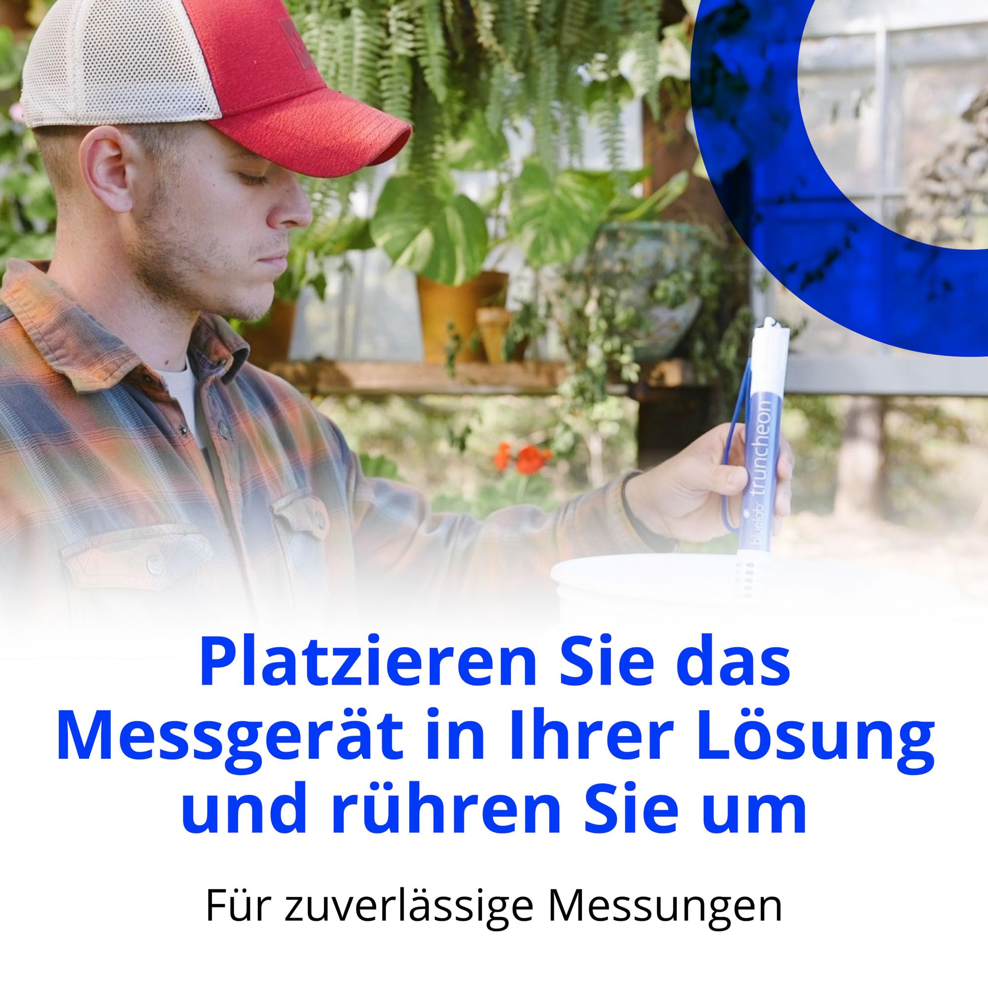 Bluelab TRUNCOMV2 Truncheon-Messgerät – Kommerzielles Nährstoffmessgerät, erweiterter Bereich, misst TDS, EC, ppm 500/700, CF in Wasser, digitales Werkzeug – Für Hydroponik & Pflanzenzucht