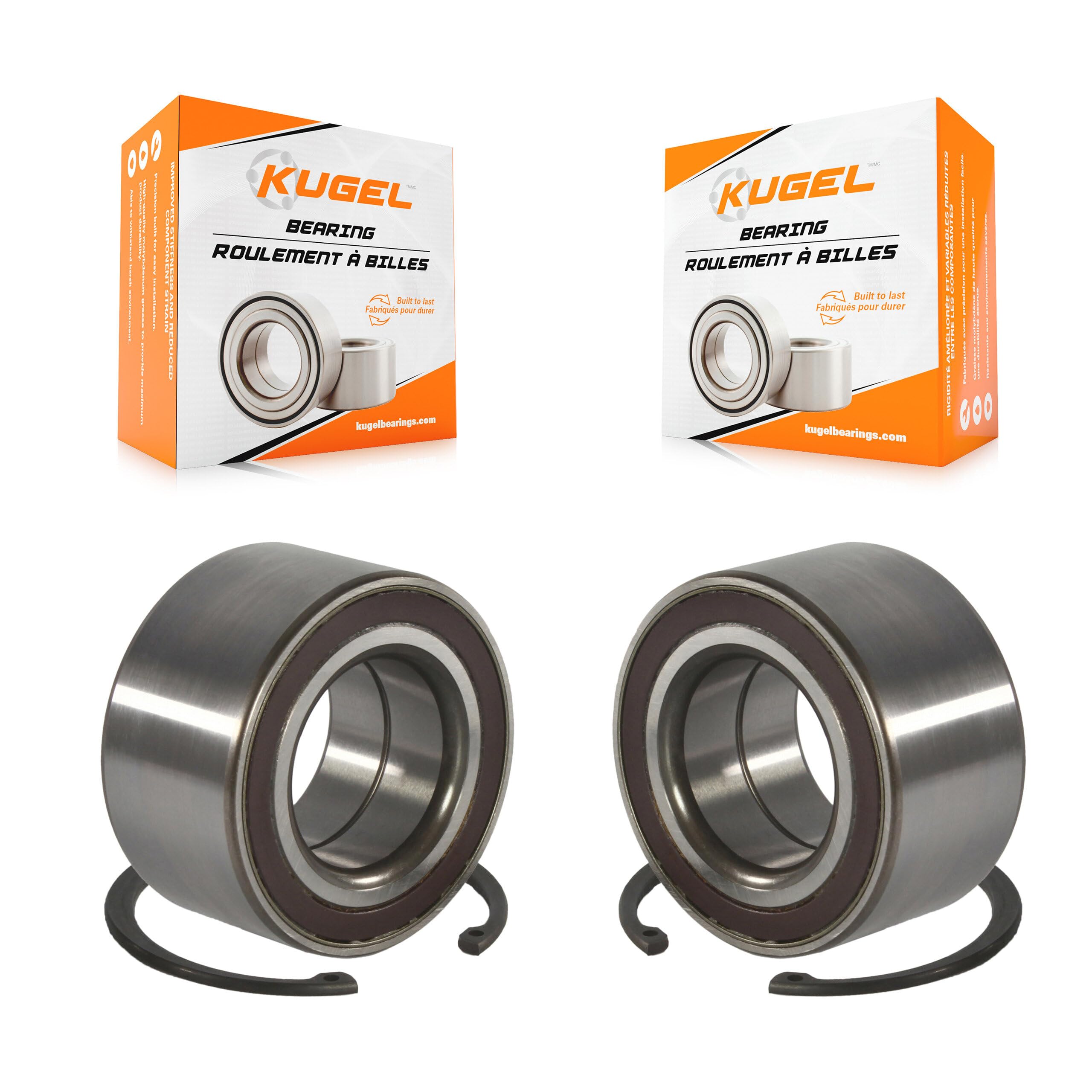 Kugel Front Wheel Bearing Pair Replacement for Mazda 3 5 6 Sport