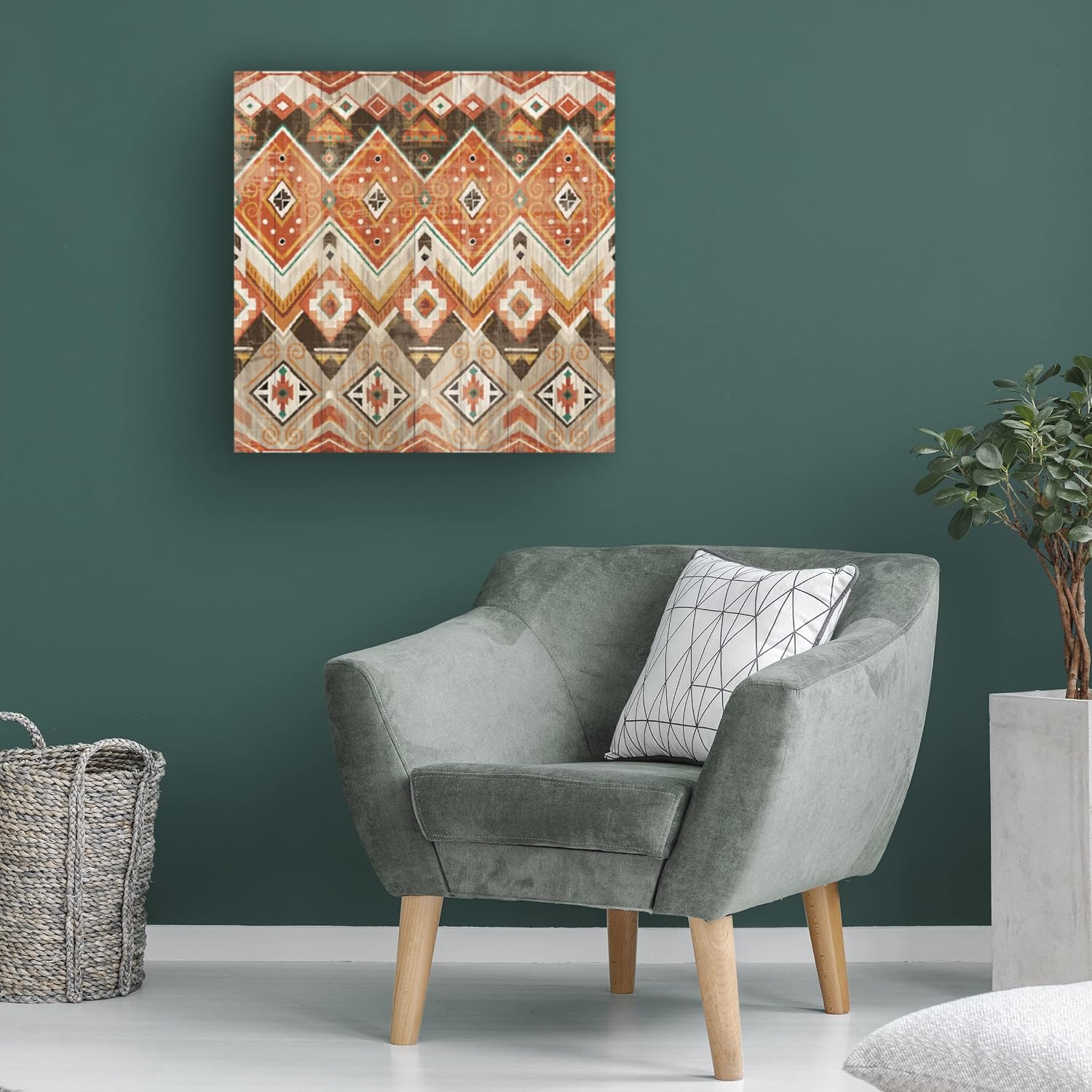 Trademark Fine Art 'Natural History Lodge Southwest Pattern VIII' Canvas Art by Wild Apple Portfolio