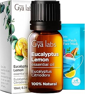 Eucalyptus Lemon Essential Oil for Diffuser - 0.34 Fl Oz - 100% Pure Natural Lemon Eucalyptus Oil for Skin, Aromatherapy & Candle Making Scent