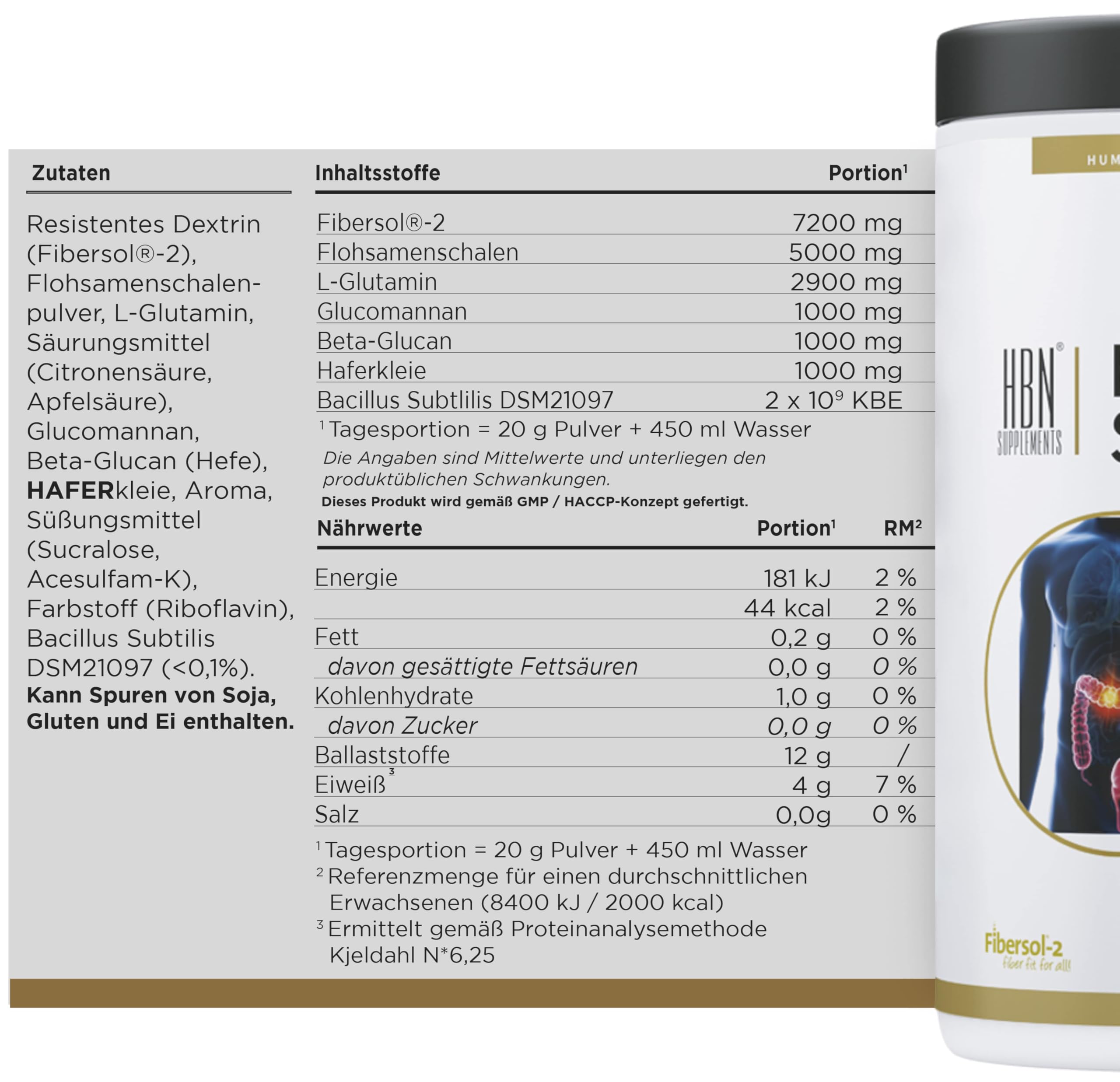 Bacillus Subtilis Biotic Gut Care Drink - Pulver 600g (Passionfruit Mango)