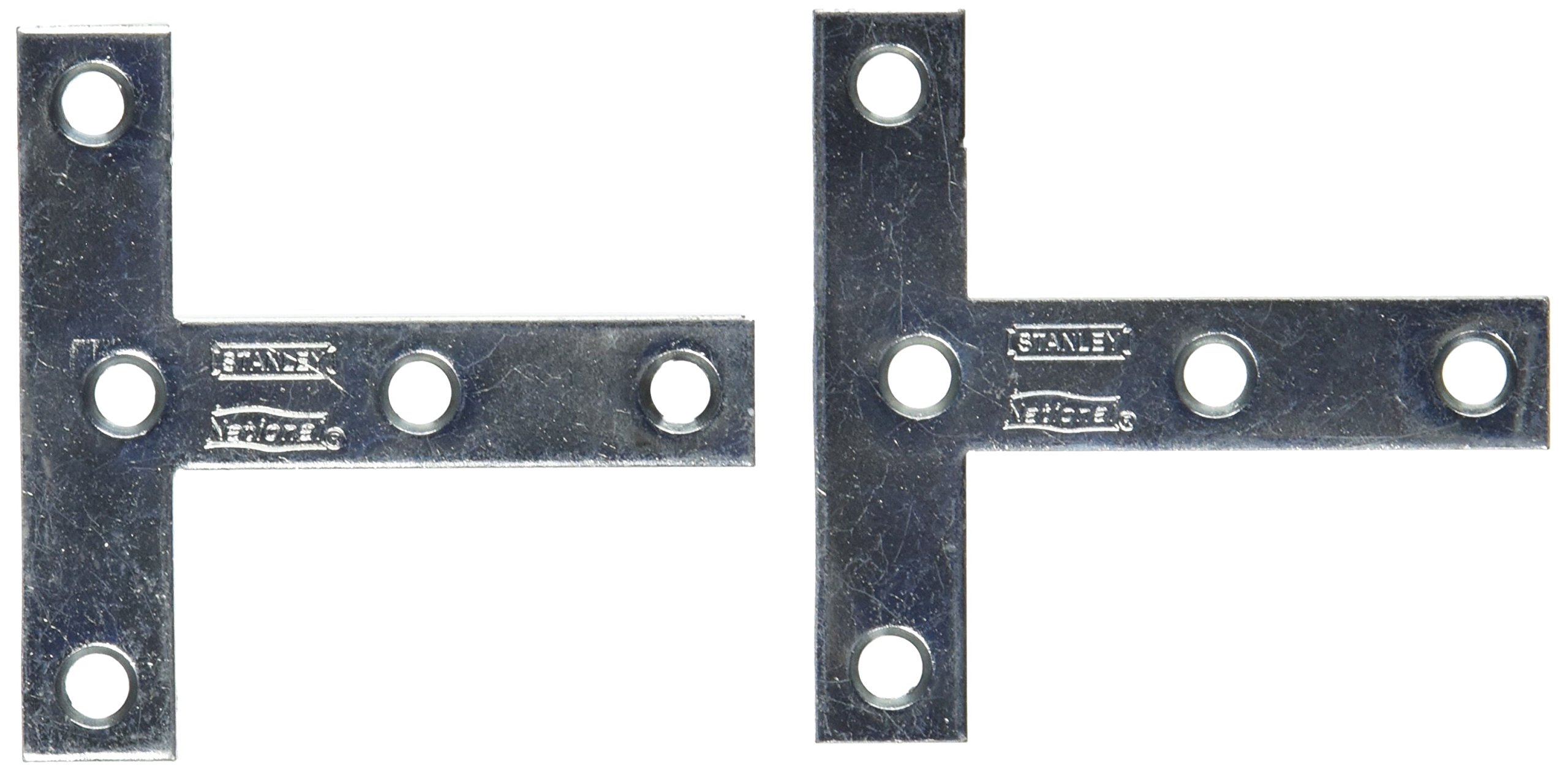 Plaque en T en zinc N113-704 pour réparer et consolider les meubles en bois