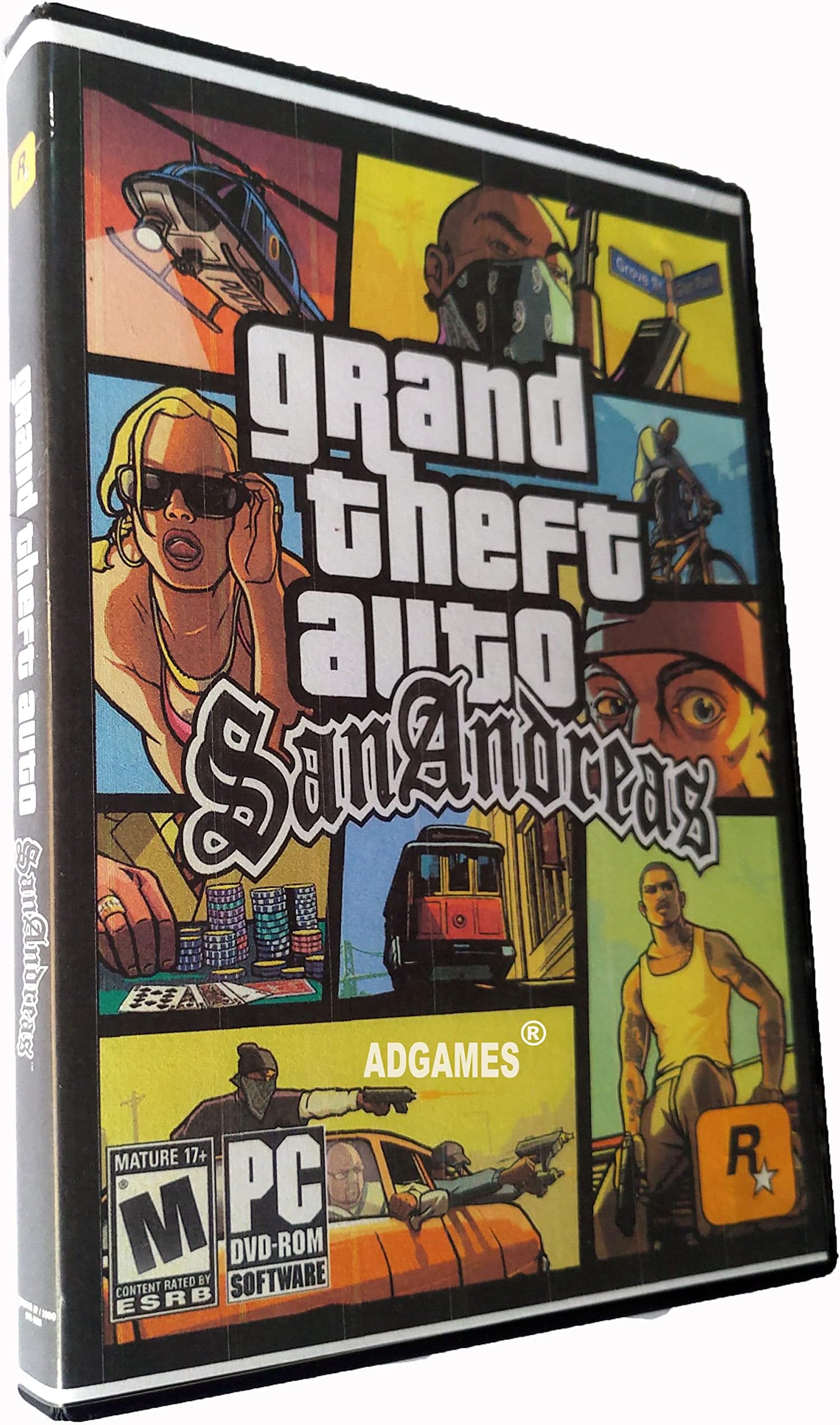 GTA Sanandreas pc game DVD With Box For Windows(Offline Setup)