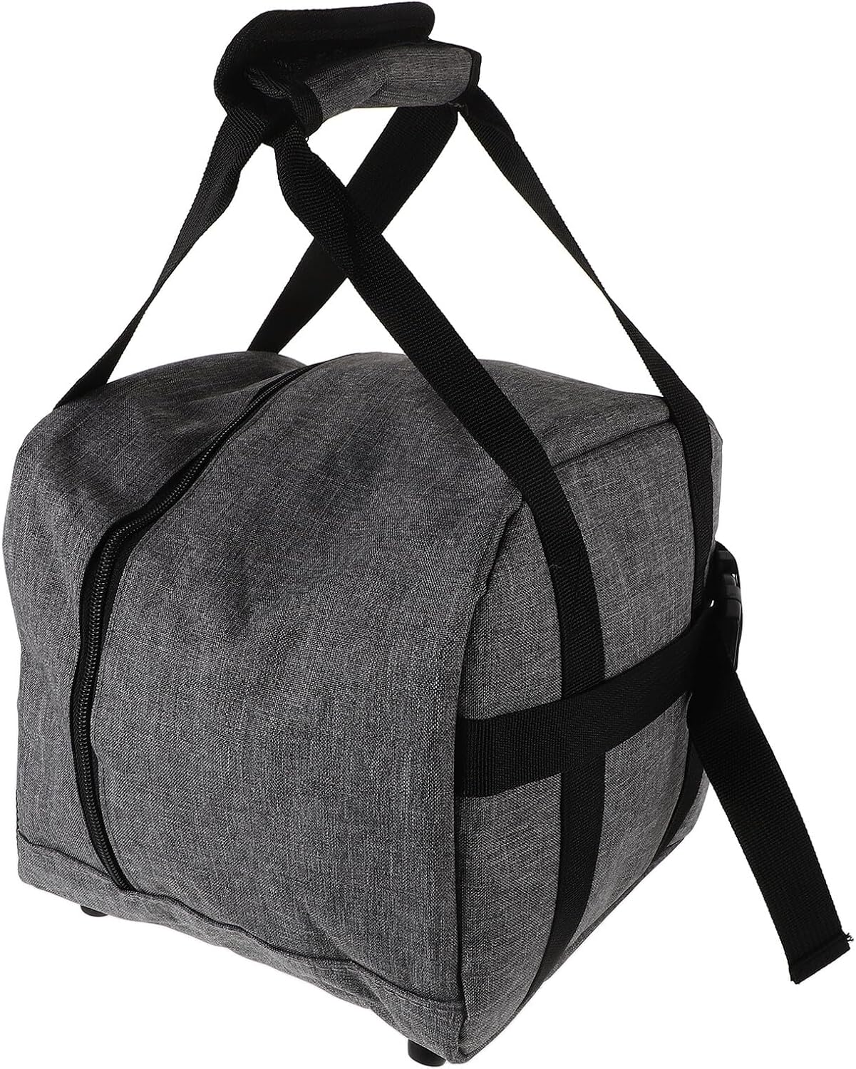 GANAZONO Single Ball Bowling Bag with Padded Holder and Multiple Pockets Handcarry Tote for Bowling Lovers Protective Gray Sports Equipment Carrier for Easy Transport