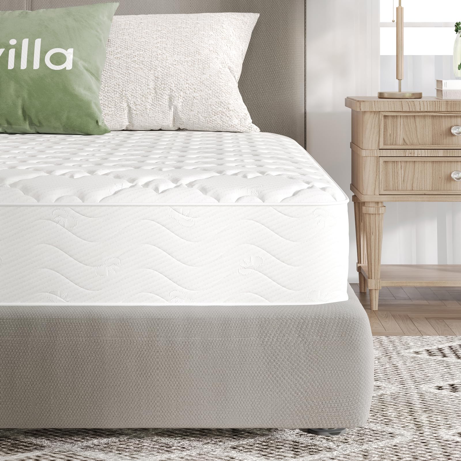 Novilla Matelas à Ressorts ensacés H3, 160x200 cm, 7 Zones, Mousse Confort - Certifié Öko-Tex CertiPUR-US - 20 cm