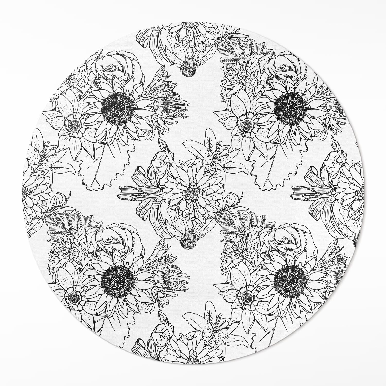 Tapis de Sol Cuisine et Salon Tournesols - Décoration Maison Chic PVC
