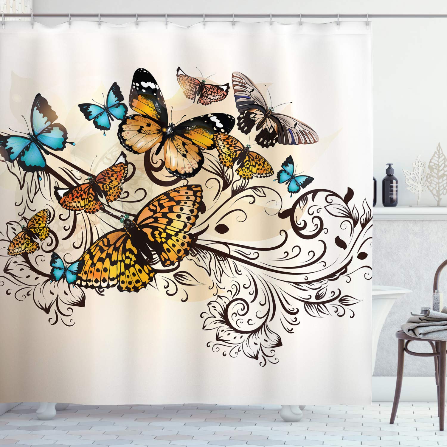Vintage Inspired Shower Curtains Curtains & Drapes