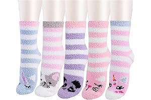 Fluffy Fuzzy Socks for Little Girls - Holiday Cozy Warm Socks