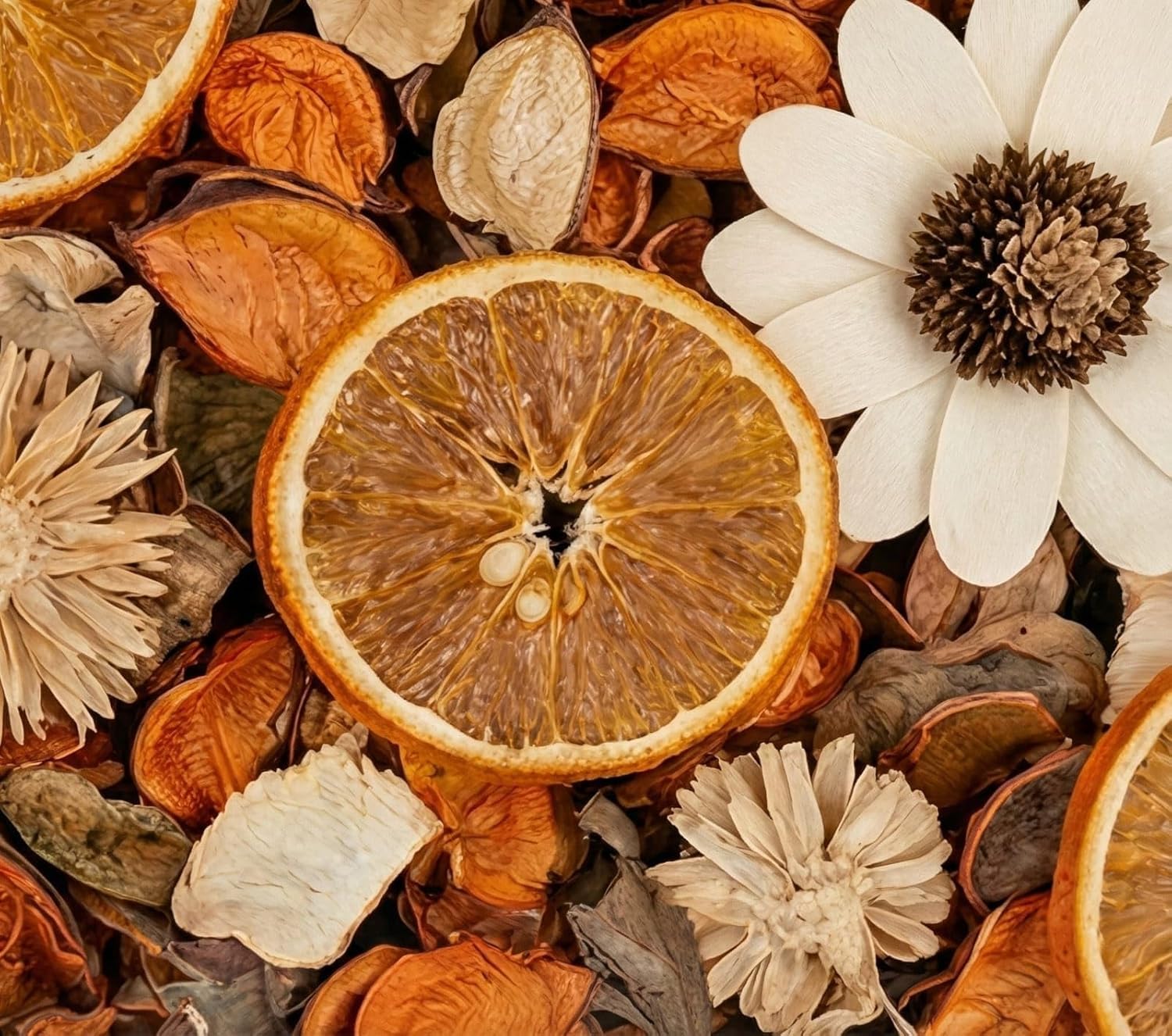 Scented Orange Potpourri Bag Standard Size – Premium Dried Flowers, Citrus Botanicals & Decorative Bowl Filler for Home Fragrance, Living Room Décor & Gifting 4