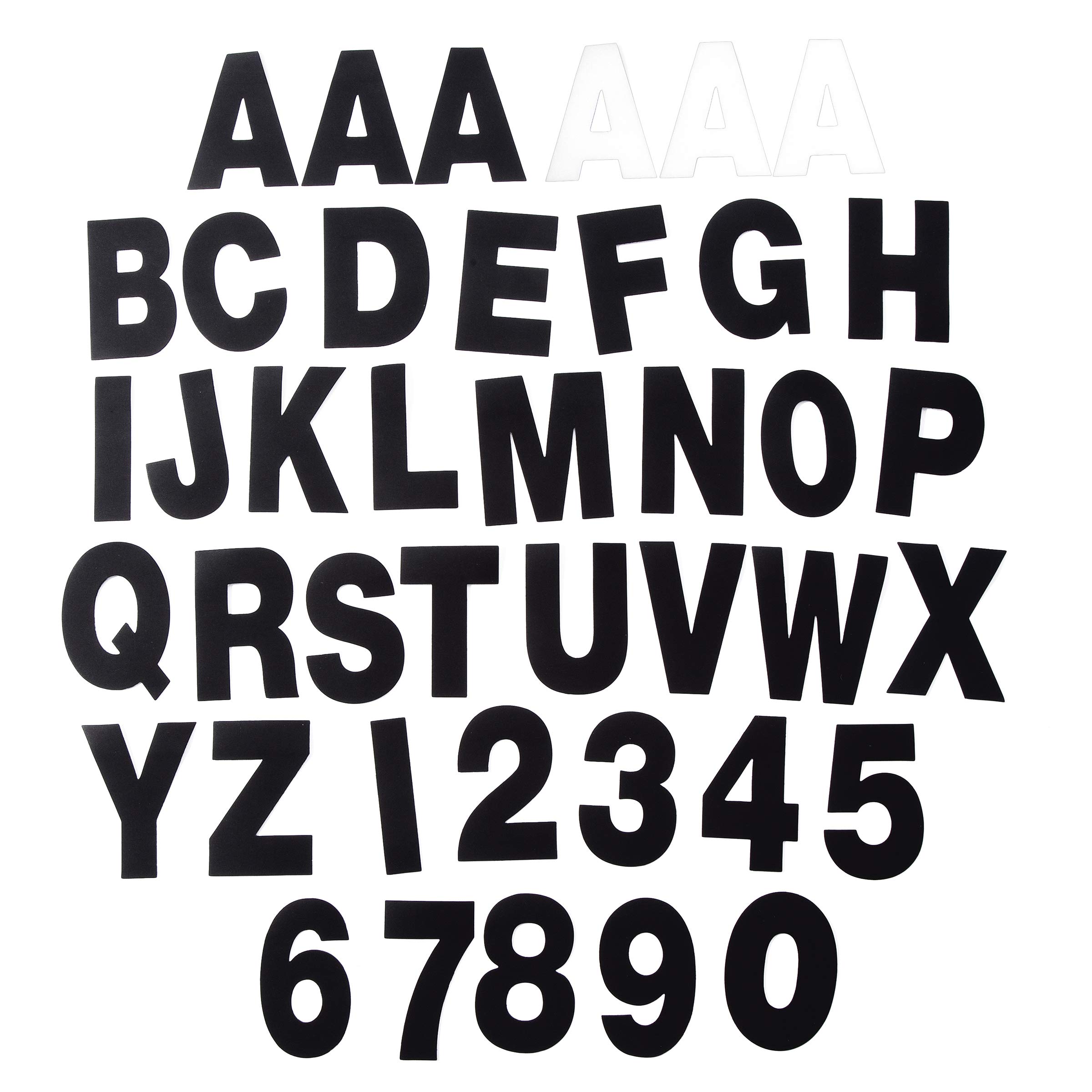 Darice Jumbo Black & White Letters & Numbers, 180 Pieces Poster Letters