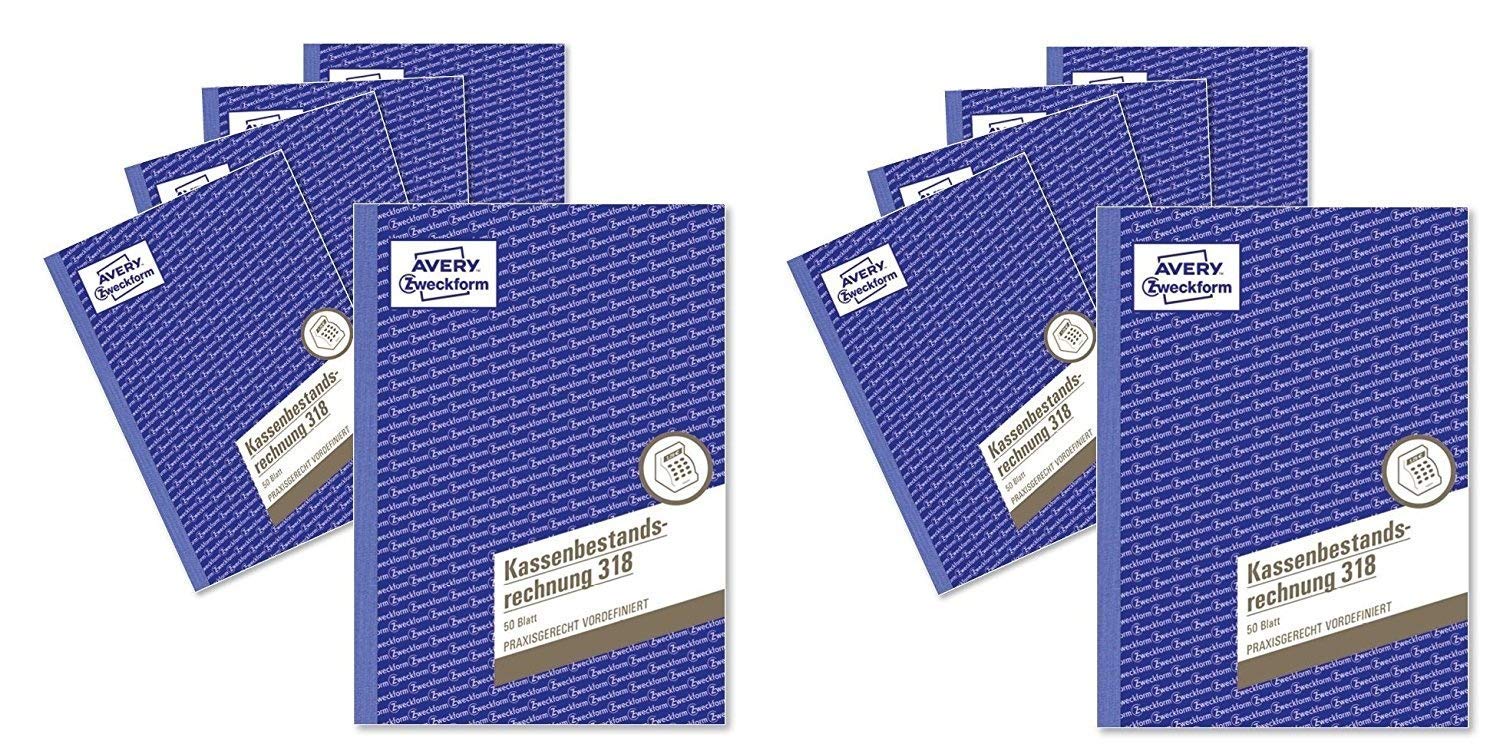 Avery Zweckform 318-10 Kassenbestandsrechnung (10 Stück)