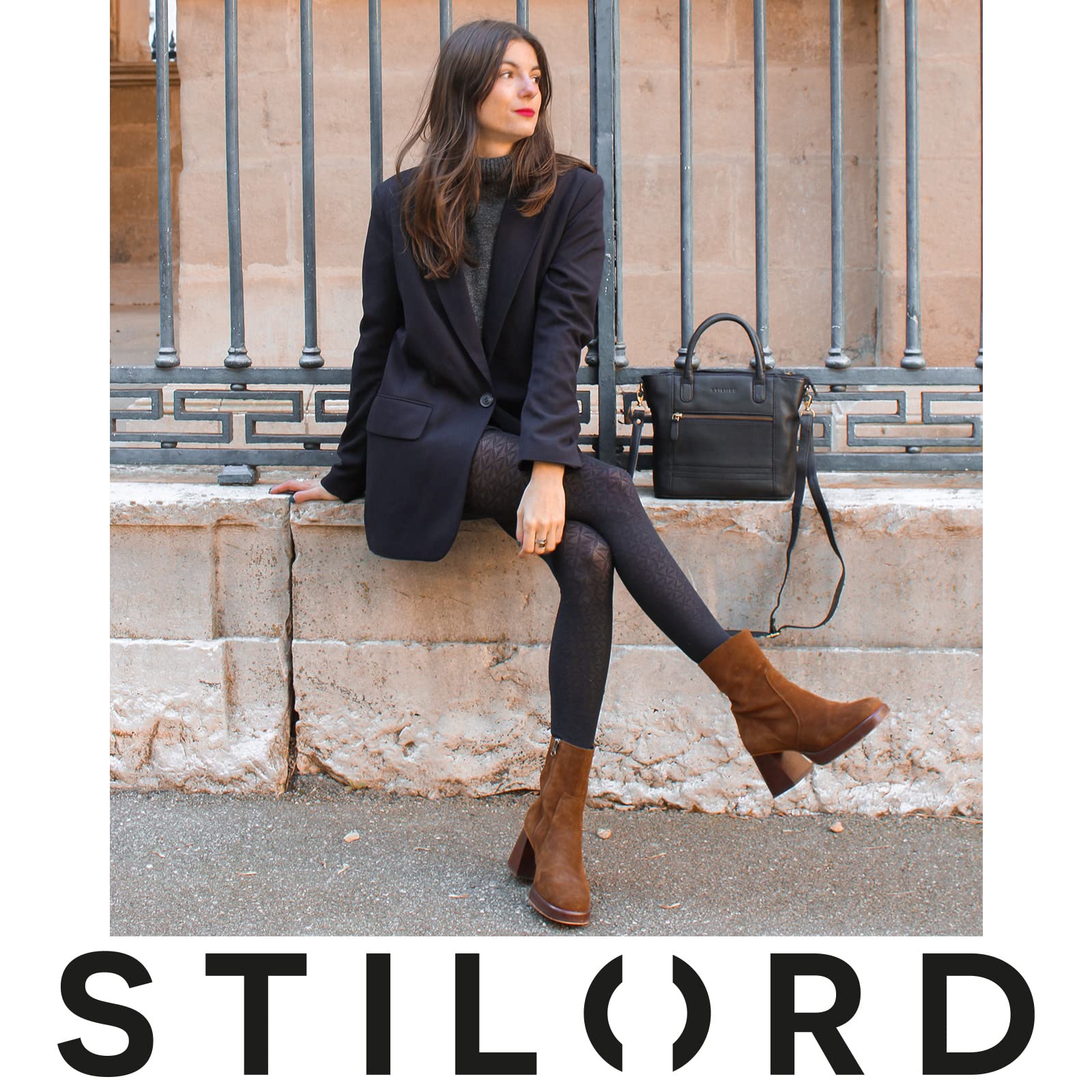 STILORD Meghan Bolso Mujer Bandolera Piel Bolso Hombro para Mujeres Pequeño Elegante Bolsillo para la Fiesta de la Noche Bolsa en Cuero Genuino Color:Negro