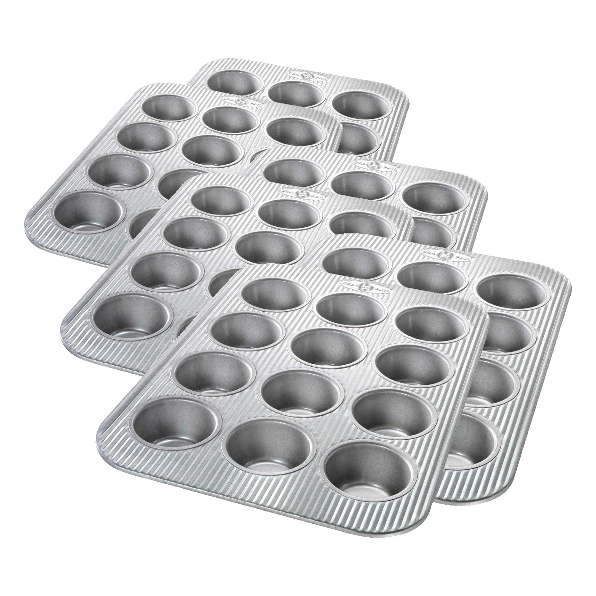 USA Pan 12 Cup Muffin Pan Set - Nonstick Bakeware -14 USA Pan 12 Cup Muffin Pan Set - Nonstick Bakeware -14
