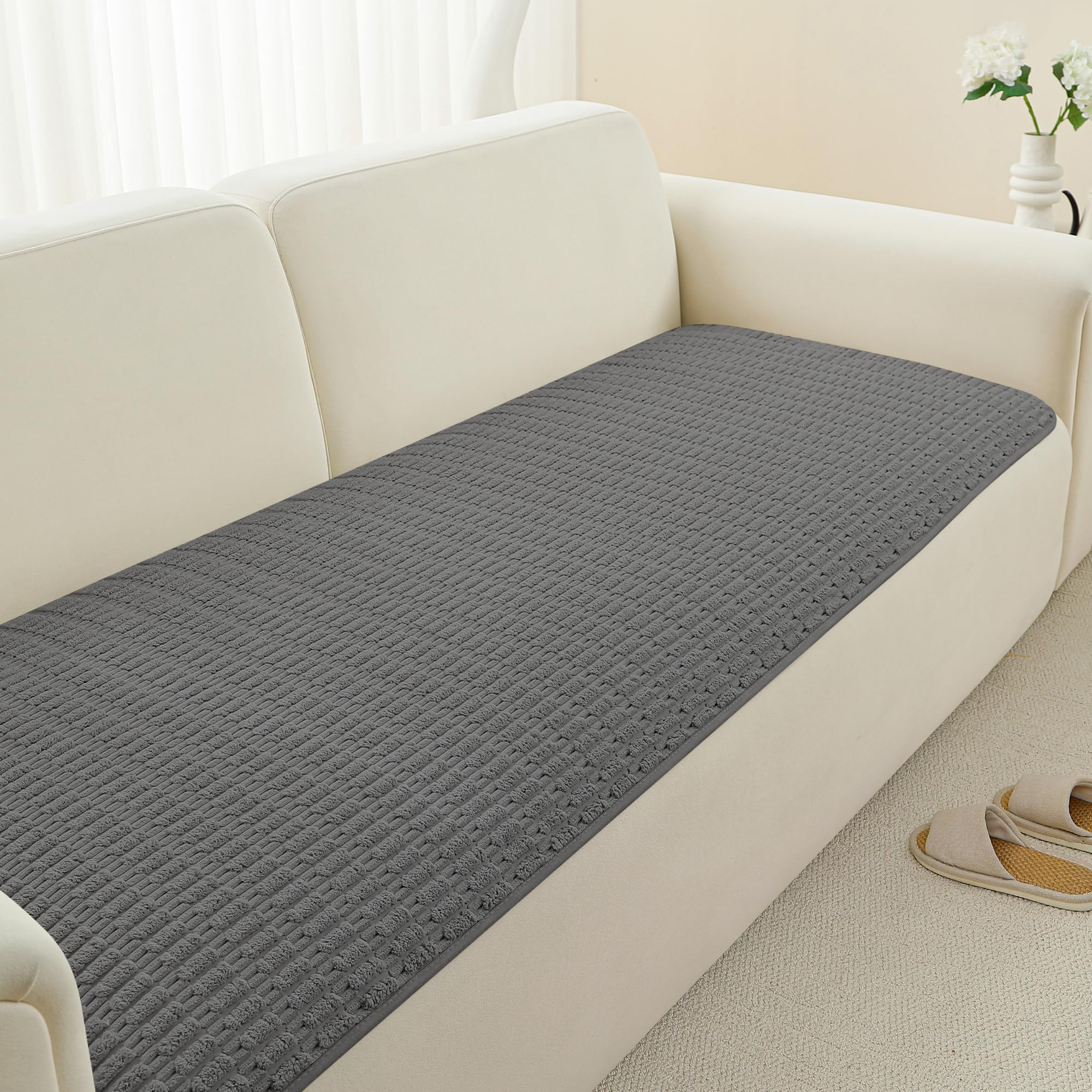 Foxdecor Couch Cover Sofa Covers Washable, Dog Bed Cover Couch Covers for 3 Cushion Couch Sofa Pet Friendly, Dog Couch Cover Furniture Covers for Pets