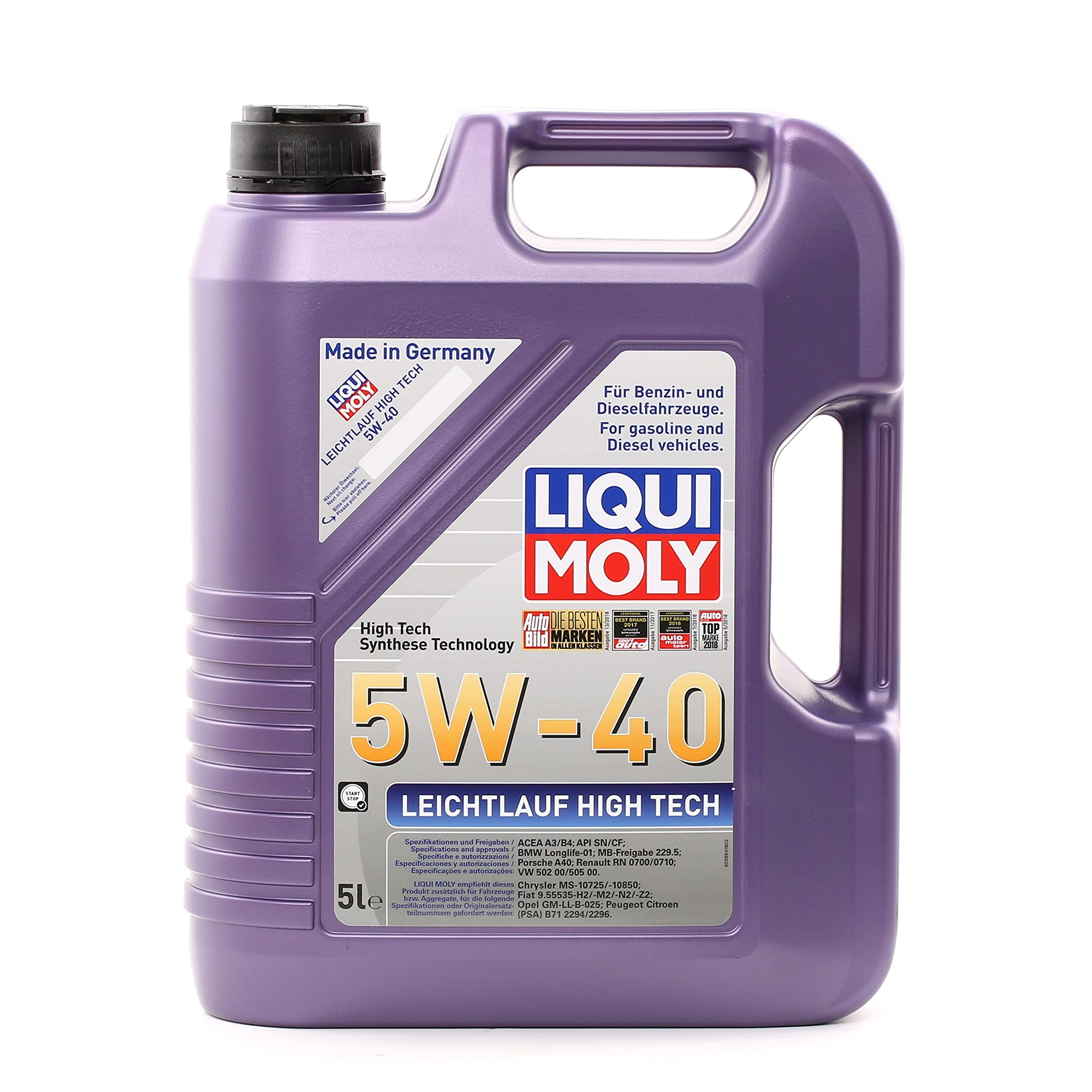 Liqui Moly Leichtlauf High Tech 5W-40 5 l Otomotiv Bakım Ürünü