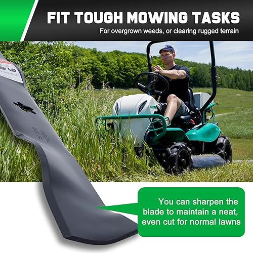 Miniatura 4 de 134149 Cuchillas para cortacésped Craftsman de 42 pulgadas LT2000 LT1000 YS4500 Reemplazar 422719 532134149 Husqvarna Poulan Pro 42 pulgadas