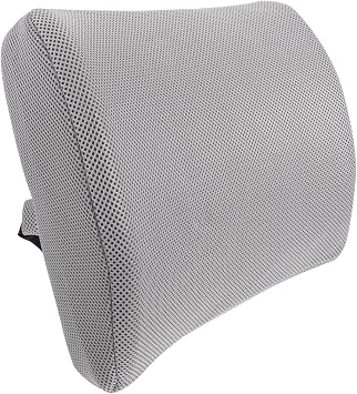 Memory Foam Lumbar Support Cushion Portable Back Pillow for Office Car Travel Ergonomic Waist Support Breathable Cover 1 Piece