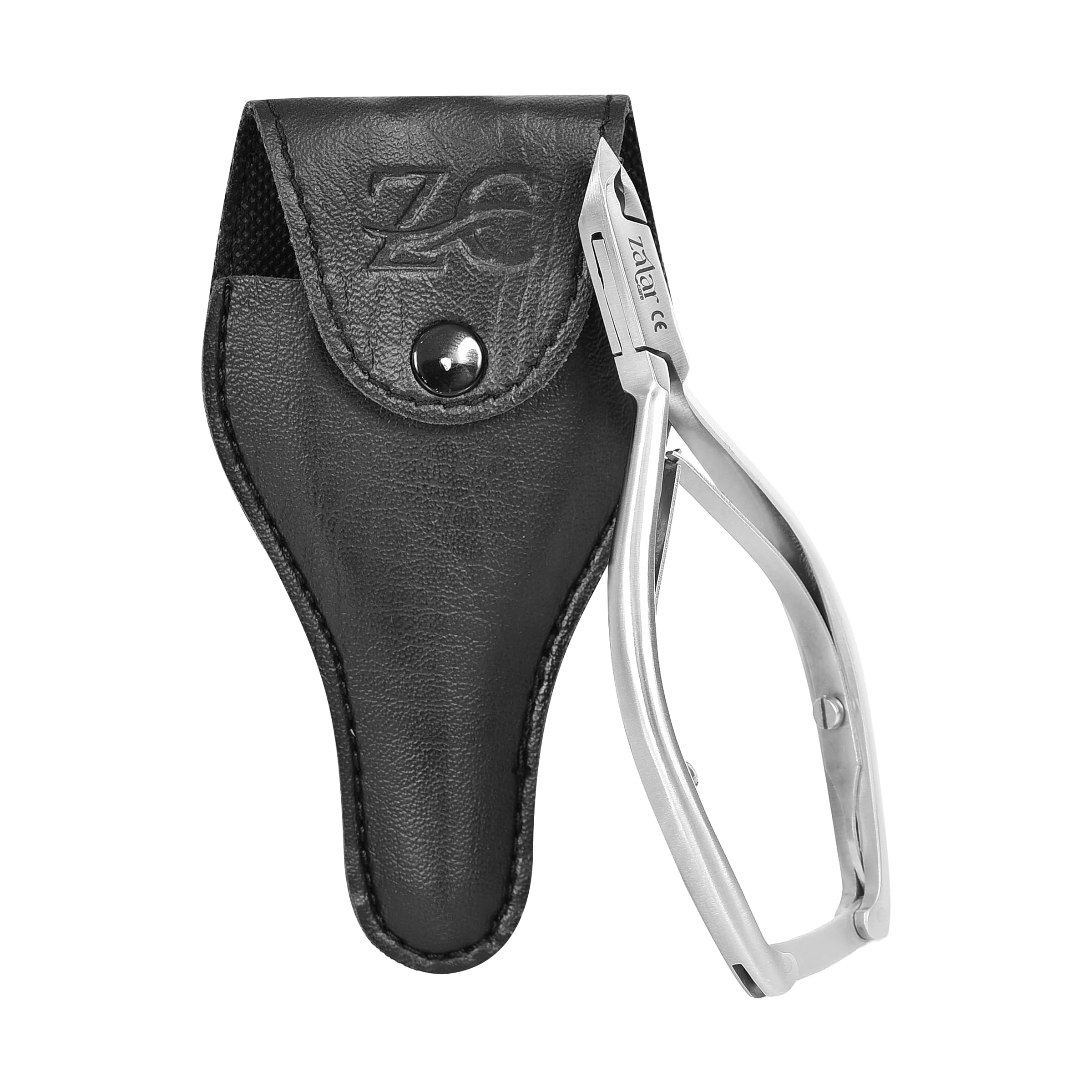 ZALAR care Professional Cuticle Nipper, Stainless Steel Cuticle Cutter and Remover Tool for Manicure and Pedicure, 5mm Sharp tip to Trim Tough Cuticles, Dead Skin, and Hangnails (Silver)