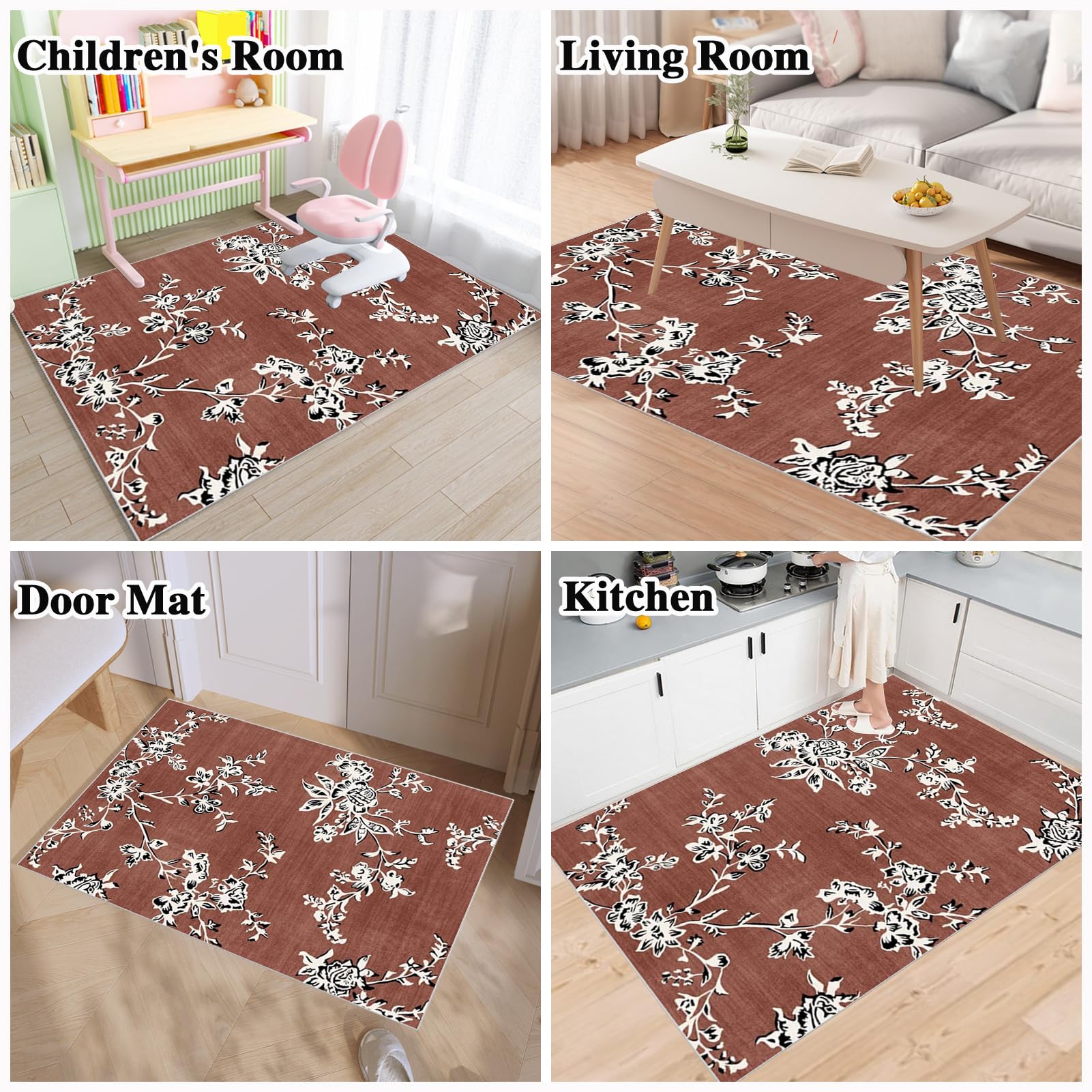 Tappetino Salvapavimento Antiscivolo, Tappeto per Sedia Ufficio per per Pavimenti in Legno Duro, Tappeto Gaming pavimento, Tappetini di Protezione per Pavimento per Parquet e Laminato 120 x 140 cm