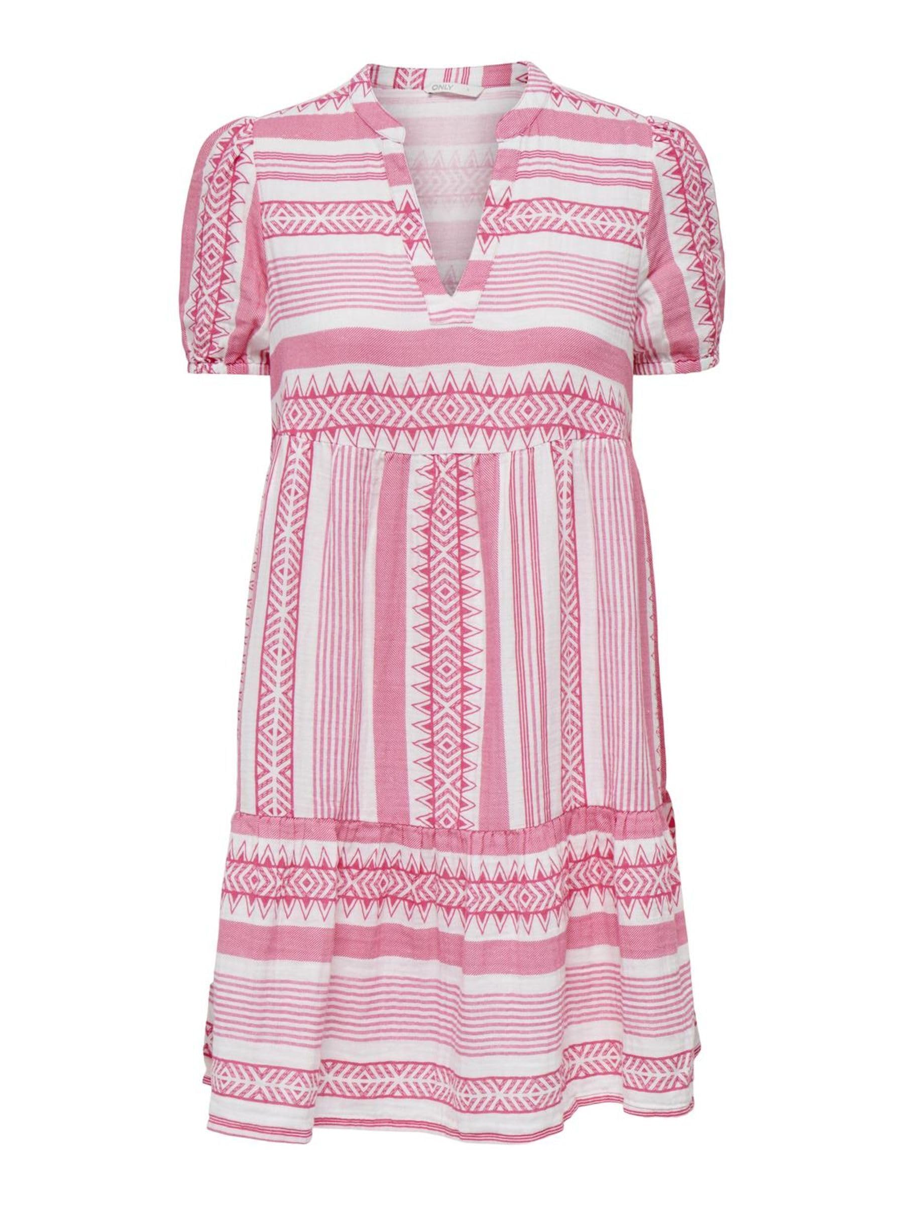 ONLY Female Dress Onlnora S/S Loose Dress PTM, Camellia Rose, S