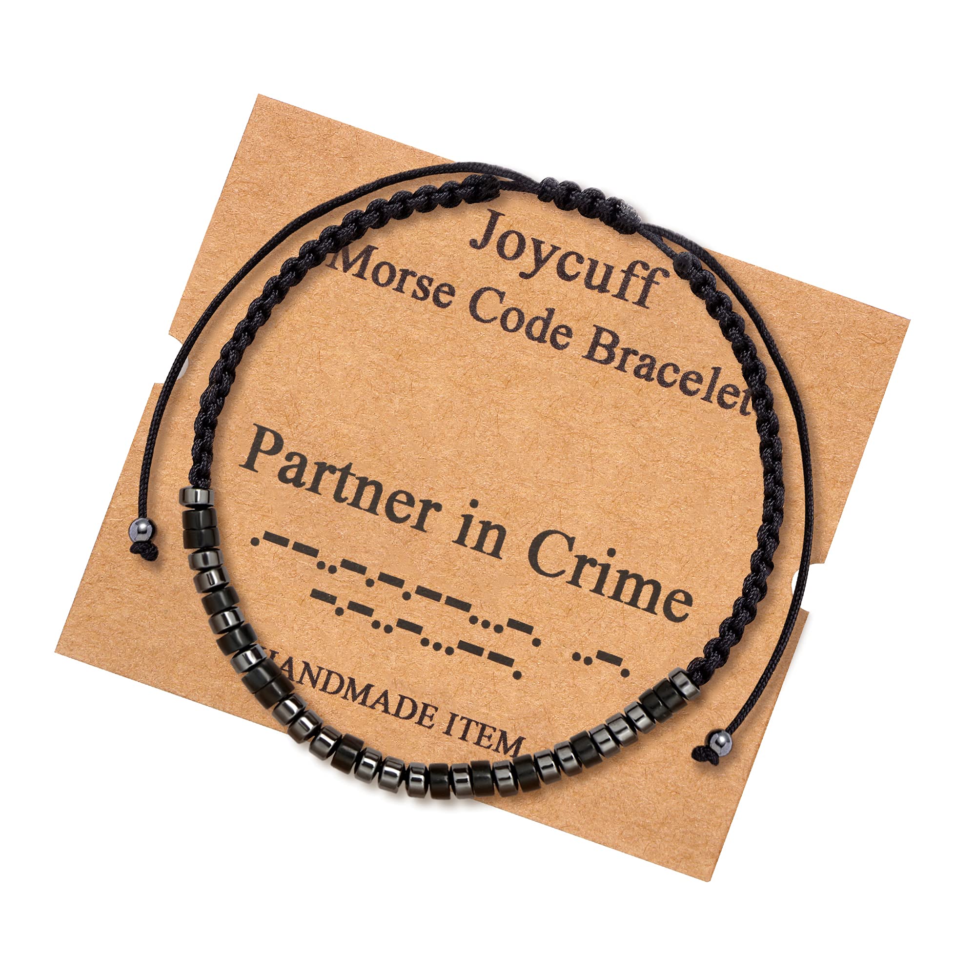 JoycuFFInspirational 𝗠𝗼𝗿𝘀𝗲 𝗖𝗼𝗱𝗲 𝗕𝗿𝗮𝗰𝗲𝗹𝗲𝘁𝘀 𝗳𝗼𝗿 𝗪𝗼𝗺𝗲𝗻 Men Secret Message Obsidian Beads 𝗛𝗮𝗻𝗱𝗺𝗮𝗱𝗲 Woven Jewelry 𝗕𝗶𝗿𝘁𝗵𝗱𝗮𝘆 Gifts for Her