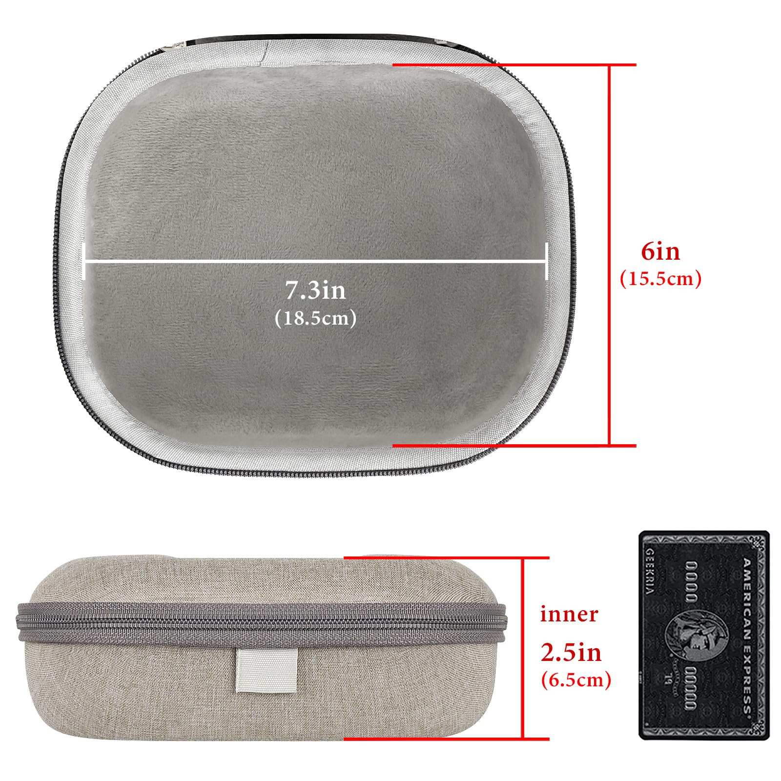 Geekria Shield Headphones Case Compatible with Bose QC Ultra II, QC Ultra, QC 45, QC 35 II, QC 25, QC 2, QC SE - Image 4