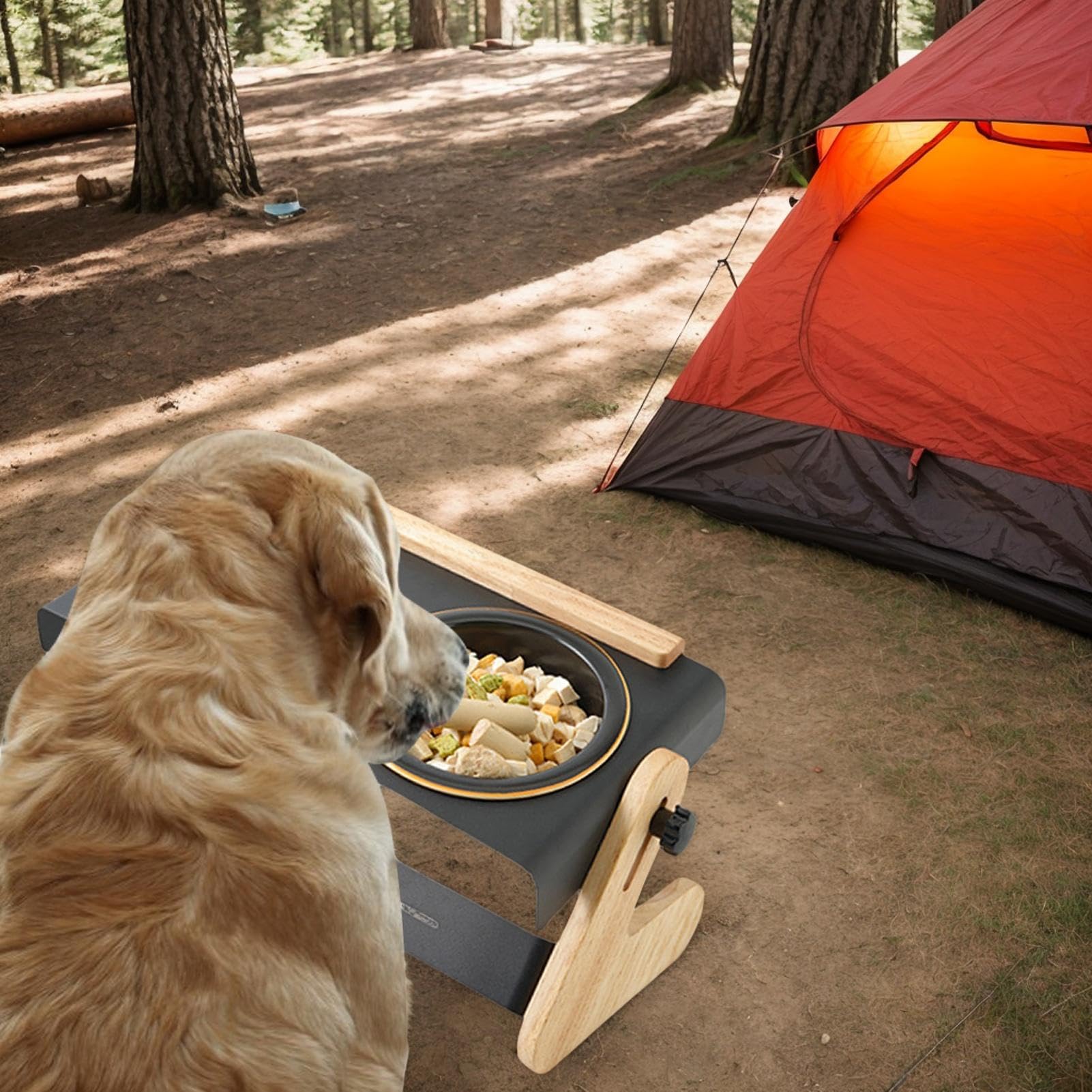 para perros elevado, 4 posiciones de altura ajustable para perros y gatos, perfecto para acampar al aire libre, cómodo para viajes | perfecto para acampar al aire libre, cómodo para viajes