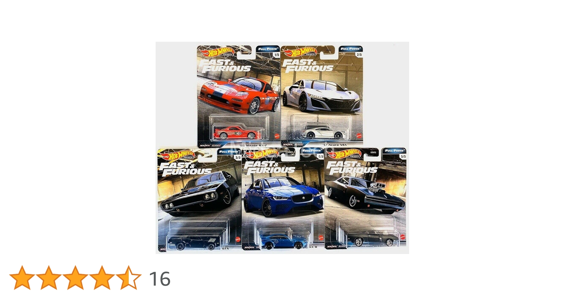 ホットウィールHotWHeeLs fast&furious Full Force Hot Wheels Fast & Furious Premium Fast Imports And Full
