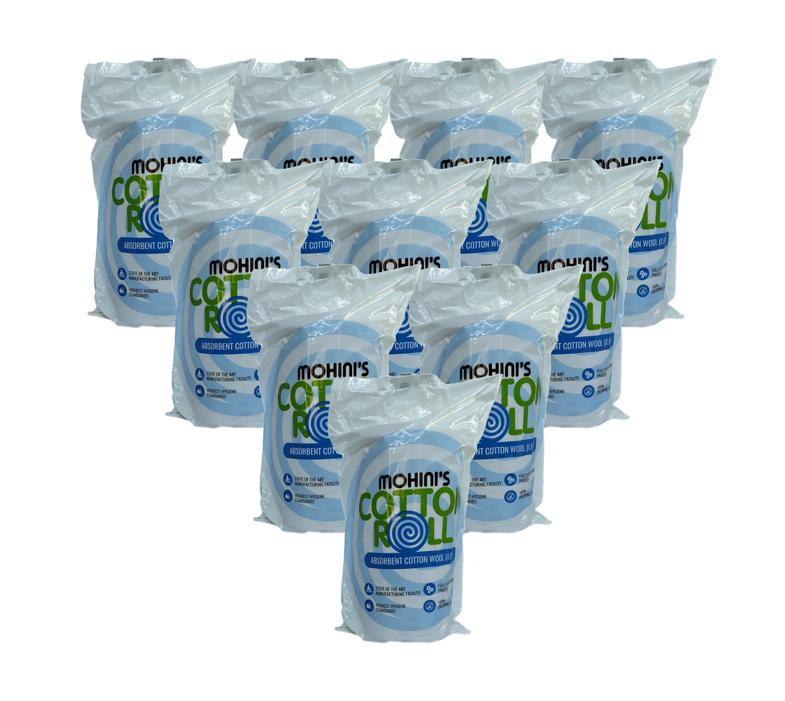 MOHINI 200 gm Absorbent Cotton Roll for Medical Use, Wipes & First Aid Kits - Premium Cotton Wool Roll for Knitting, Urine Absorbent Sheets, Tissue, Toilet, and Kitchen Roll (Pack of 10, 200 gm Each)-image-14