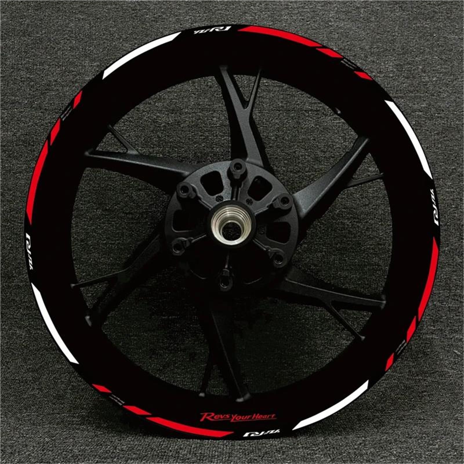 Wheel Stickers Motorcycle Reflective Wheel Decal for YZFR1 YZF-R1 YZF R1 Hub Stickers Rim Protector Kit Rim Reflective Decal
