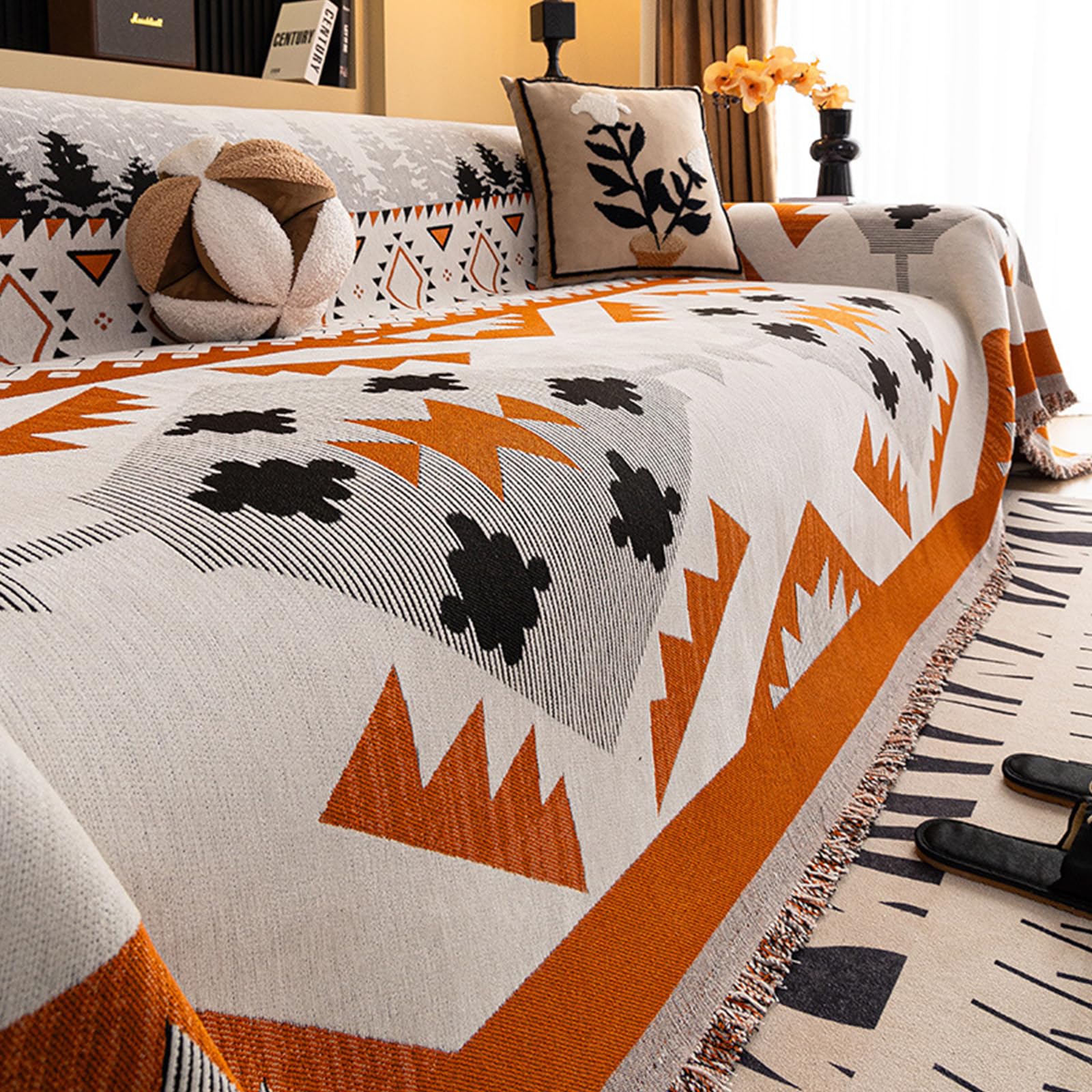 Zmywalne pokrowce na sofę szenilową na kanapę 2, 3, 4, L Sd, ochraniacz na futro, elegancki wzór, przyjazny dla zwierząt, 180 x 460 cm i łatwy do czyszczenia