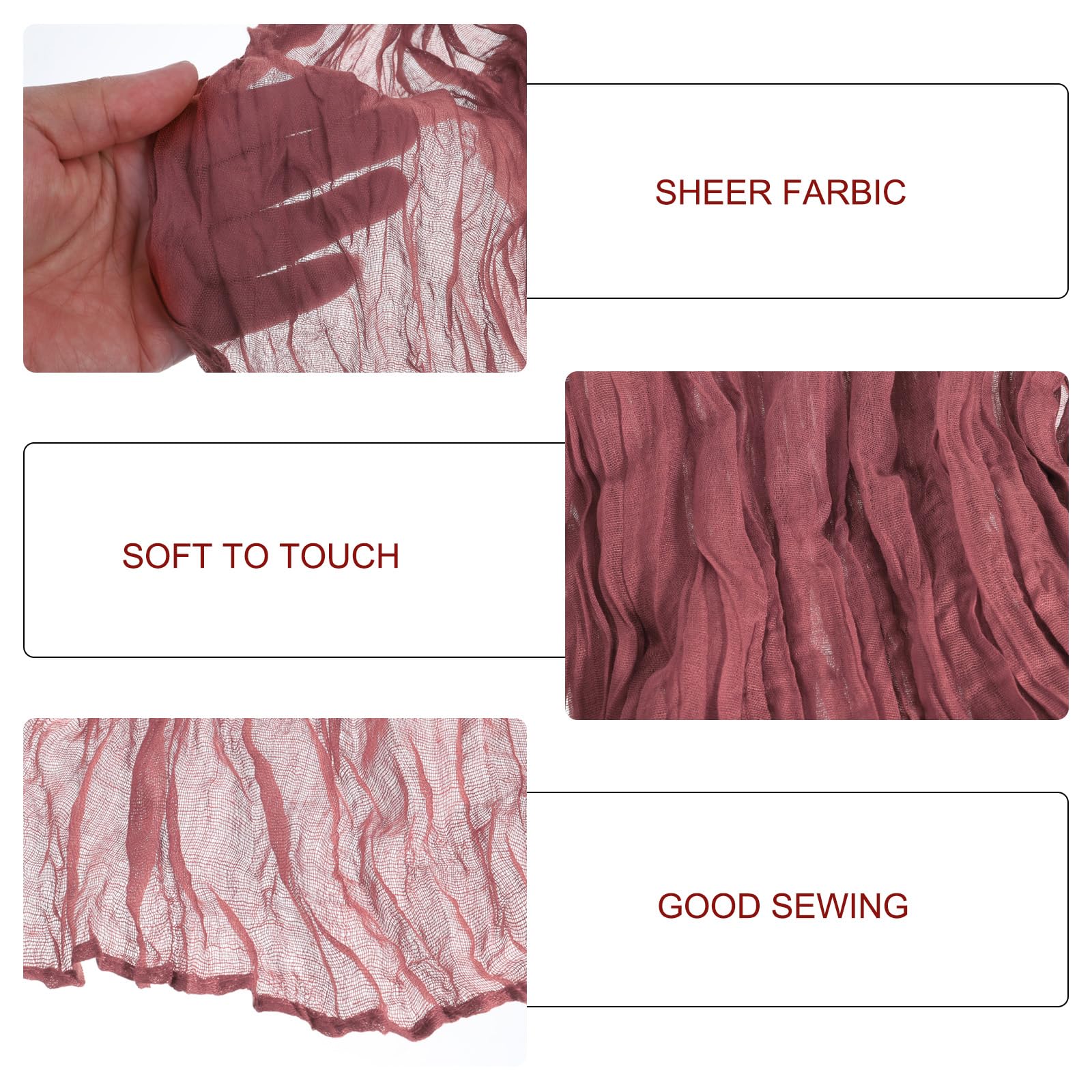 uxcell 13Ft Cheesecloth Table Runner - Image 4