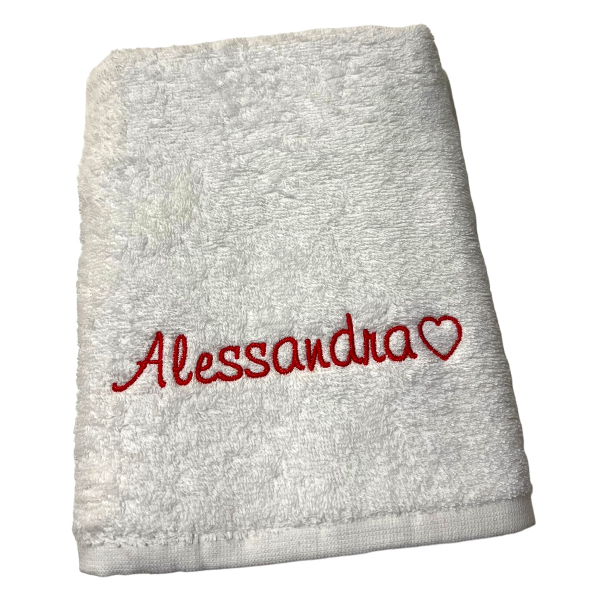 Regalo coppia: due asciugamani ricamati assortiti