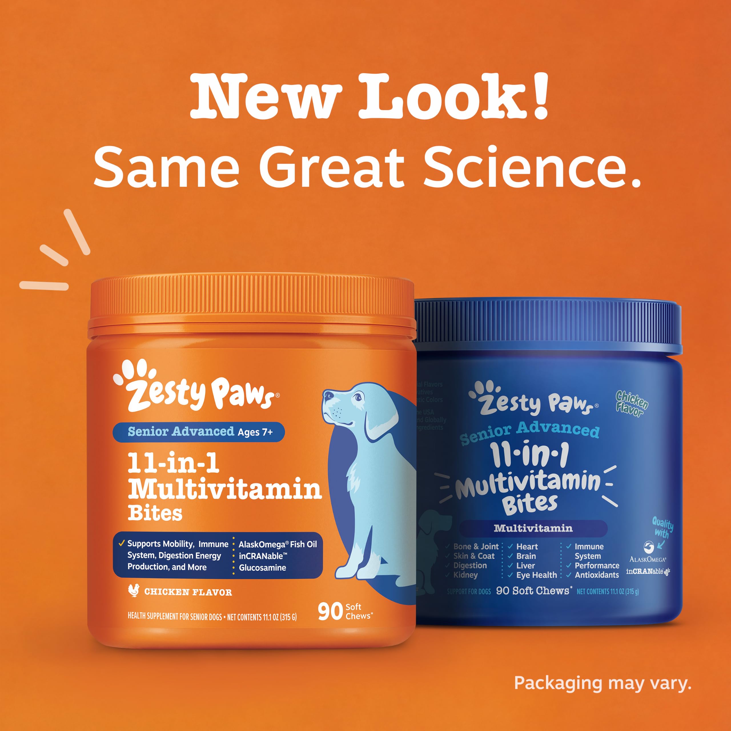 Zesty Paws Senior Dog Vitamins + Glucosamine for Dogs, Chicken 90ct — Amazon image 9