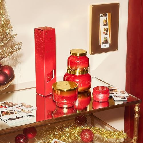 Miniatura 4 de Velas de frasco brillante Capri Blue - Velas perfumadas de lujo para las festividades del hogar - Mezcla de cera de soja de larga duración - Velas