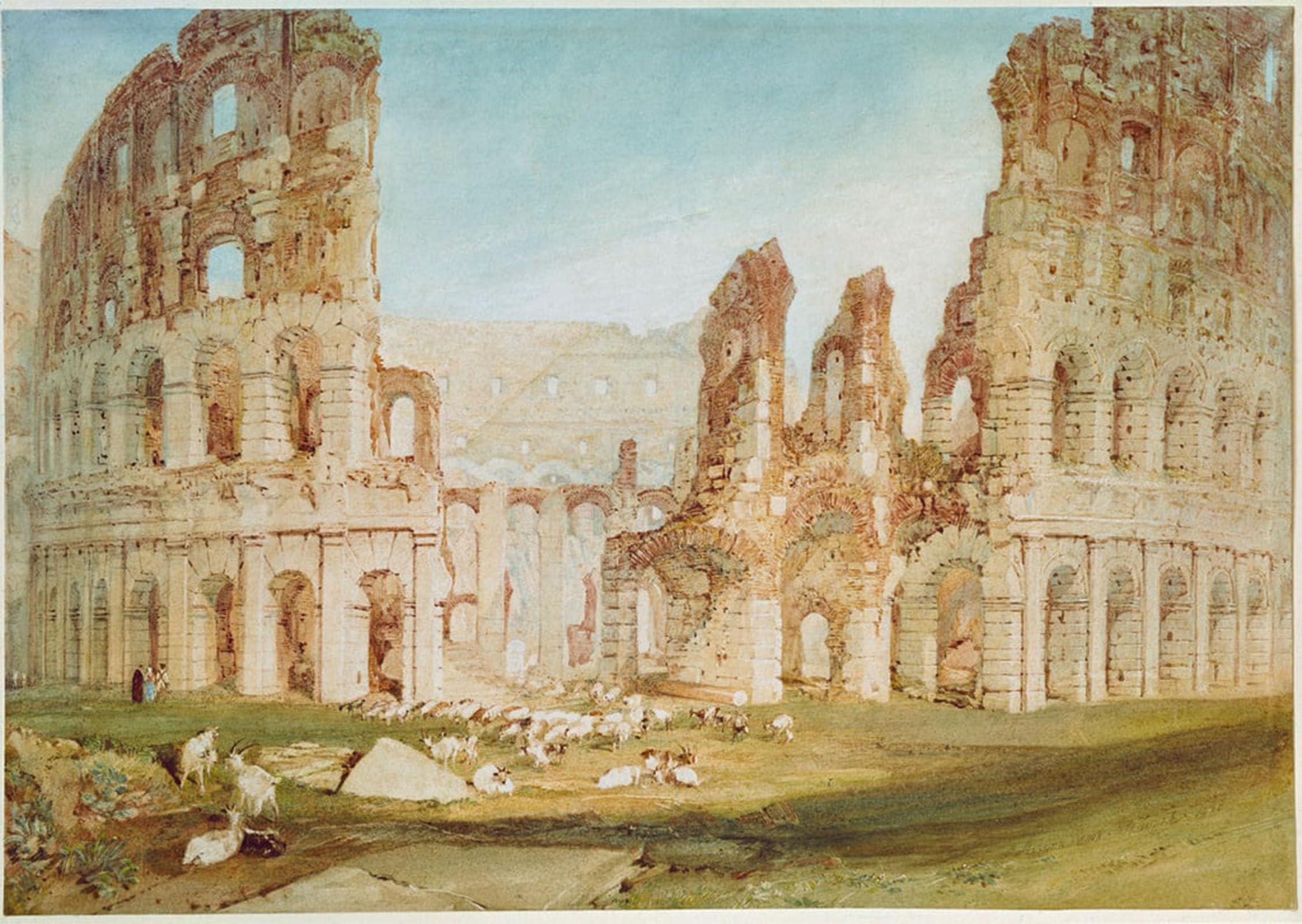 Cuadro Lienzo Coliseo Turner para Corregir Paredes Vacías sin Vida 60x90cm 5