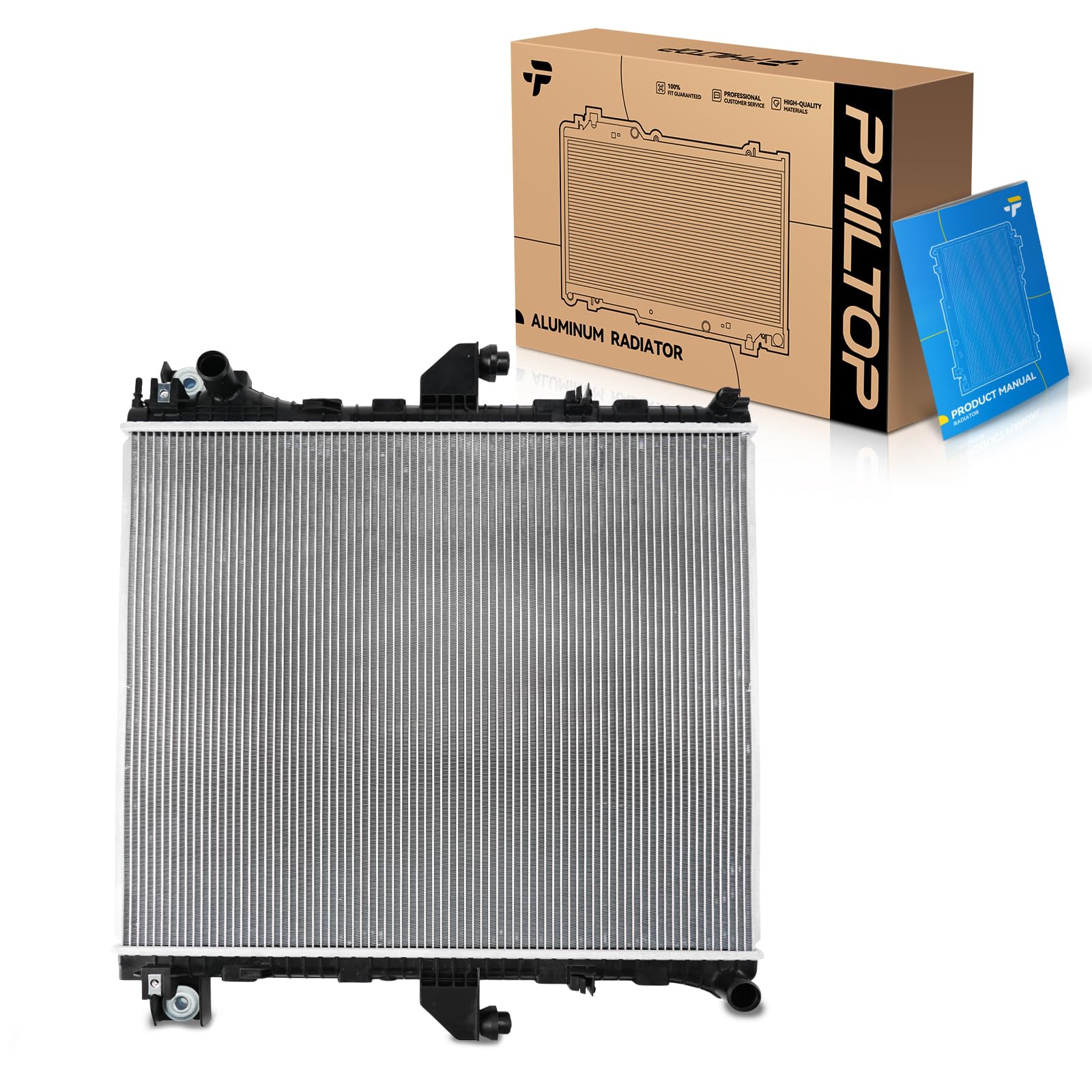 PHILTOP Radiator Compatible with 2019-2024 Ranger 2.3L