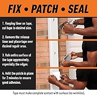 Vista 4 de Gorilla - Cinta adhesiva impermeable (10 x 10 pies), color blanco