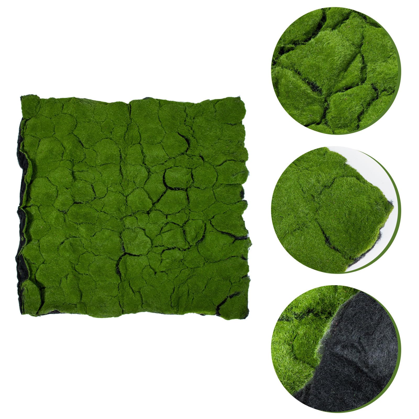 Mikinona Künstliches Moos Teppich Garten Teppich Realistisches Fake Lawn Outdoor Dekoration Wohnzimmer Balkon Terrasse Hochzeit Deko Grünfläche Simulation