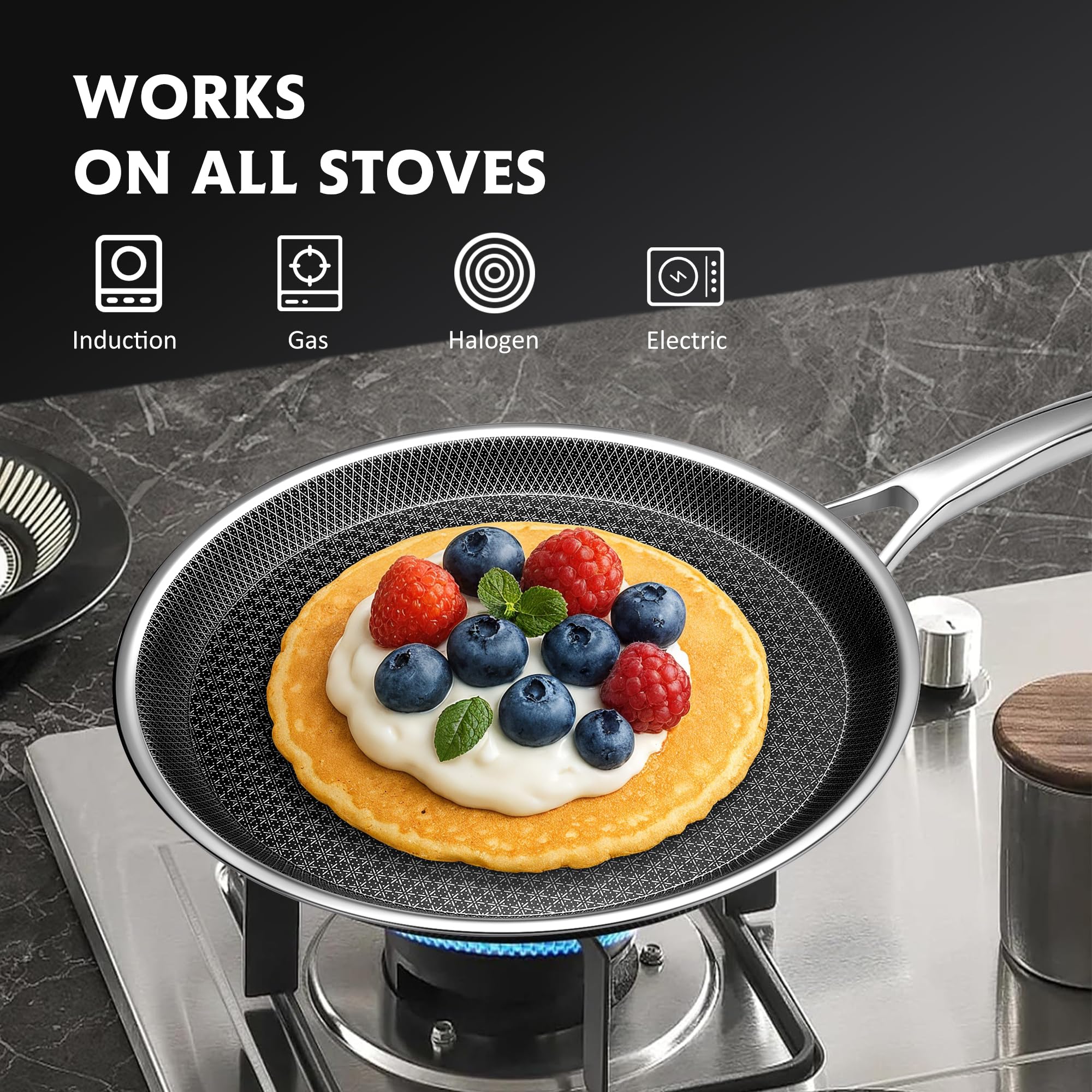SNOWCLAD Crepe Pan - Perfect Crepes & Pancakes -5 SNOWCLAD Crepe Pan - Perfect Crepes & Pancakes -5